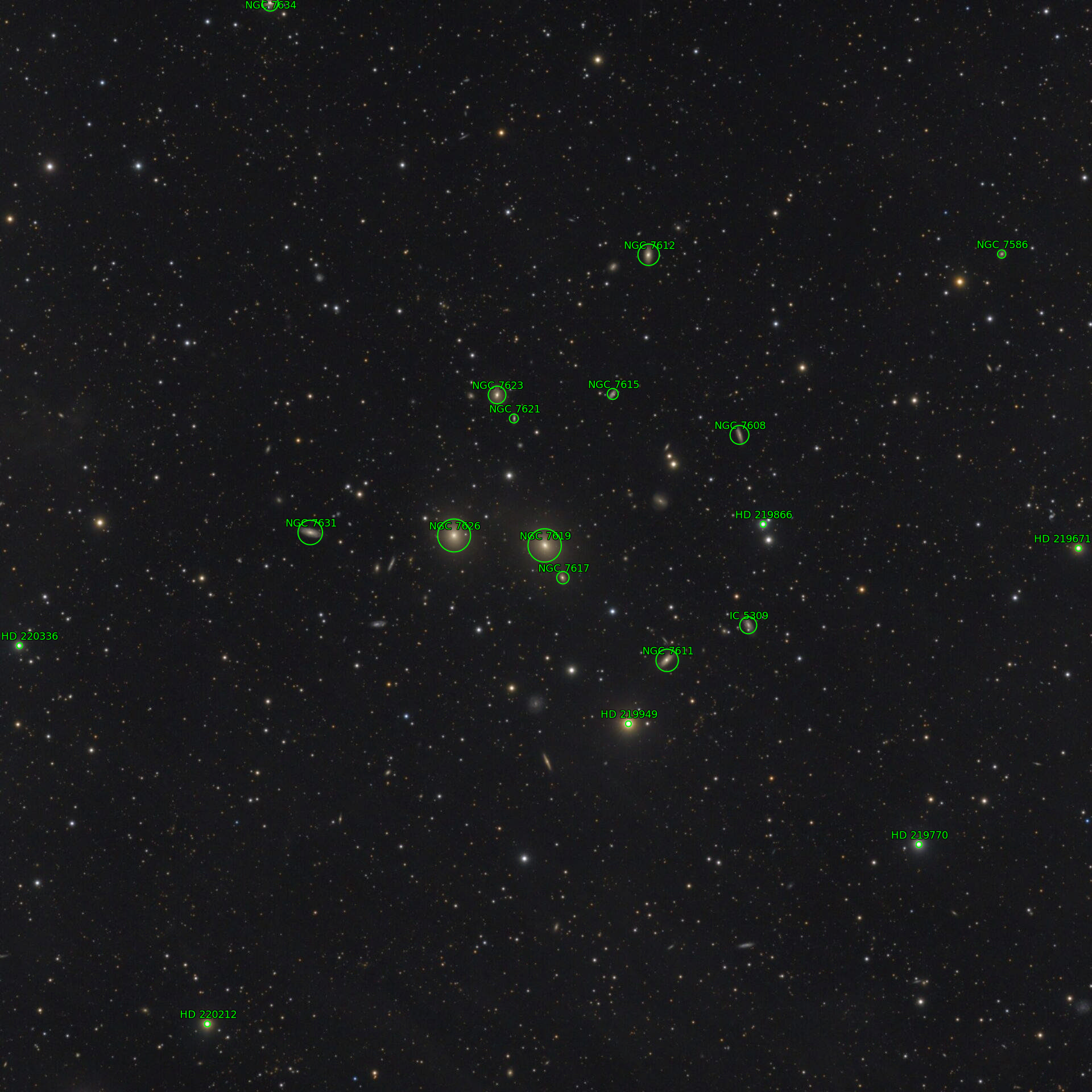 Sternkarten-Overlay (Astrometry.net)