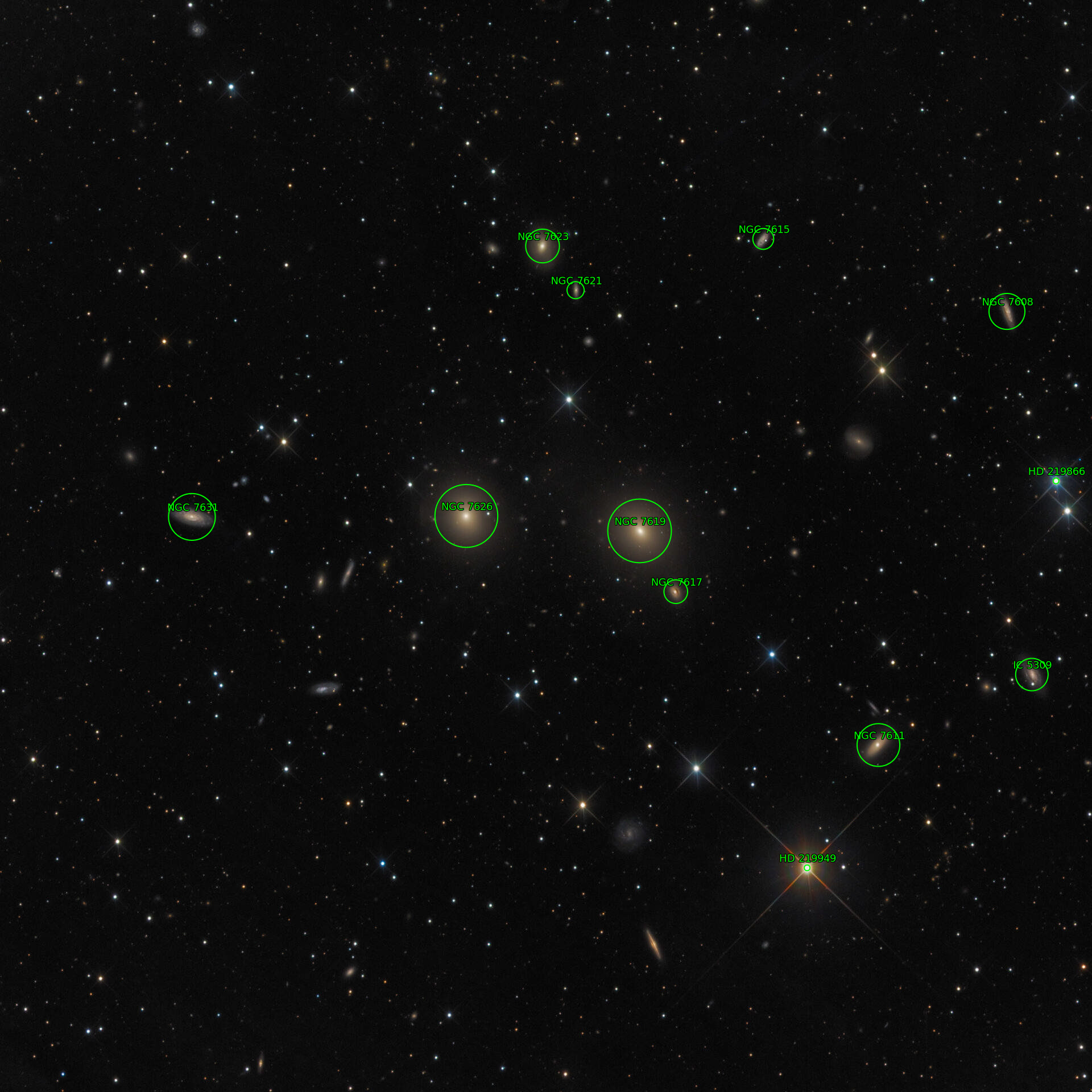 Sternkarten-Overlay (Astrometry.net)