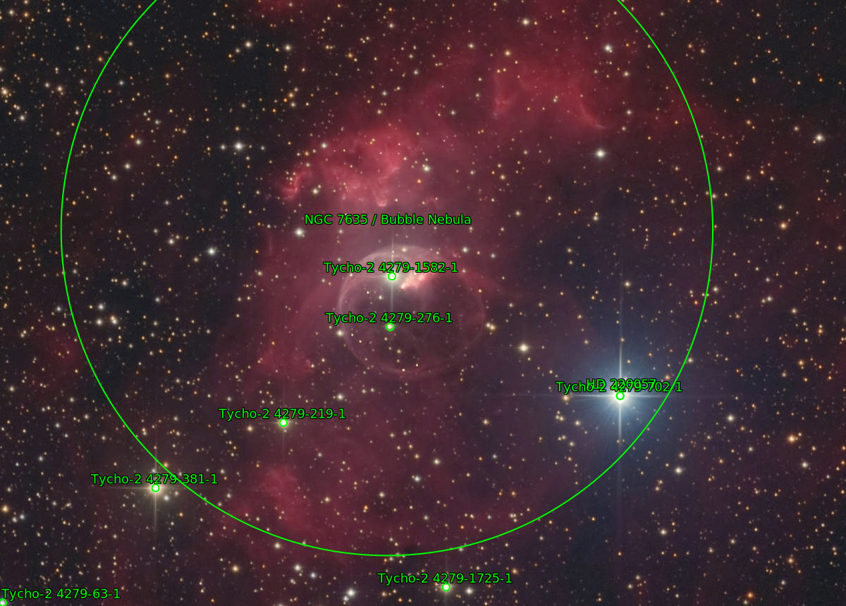Sternkarten-Overlay (Astrometry.net)
