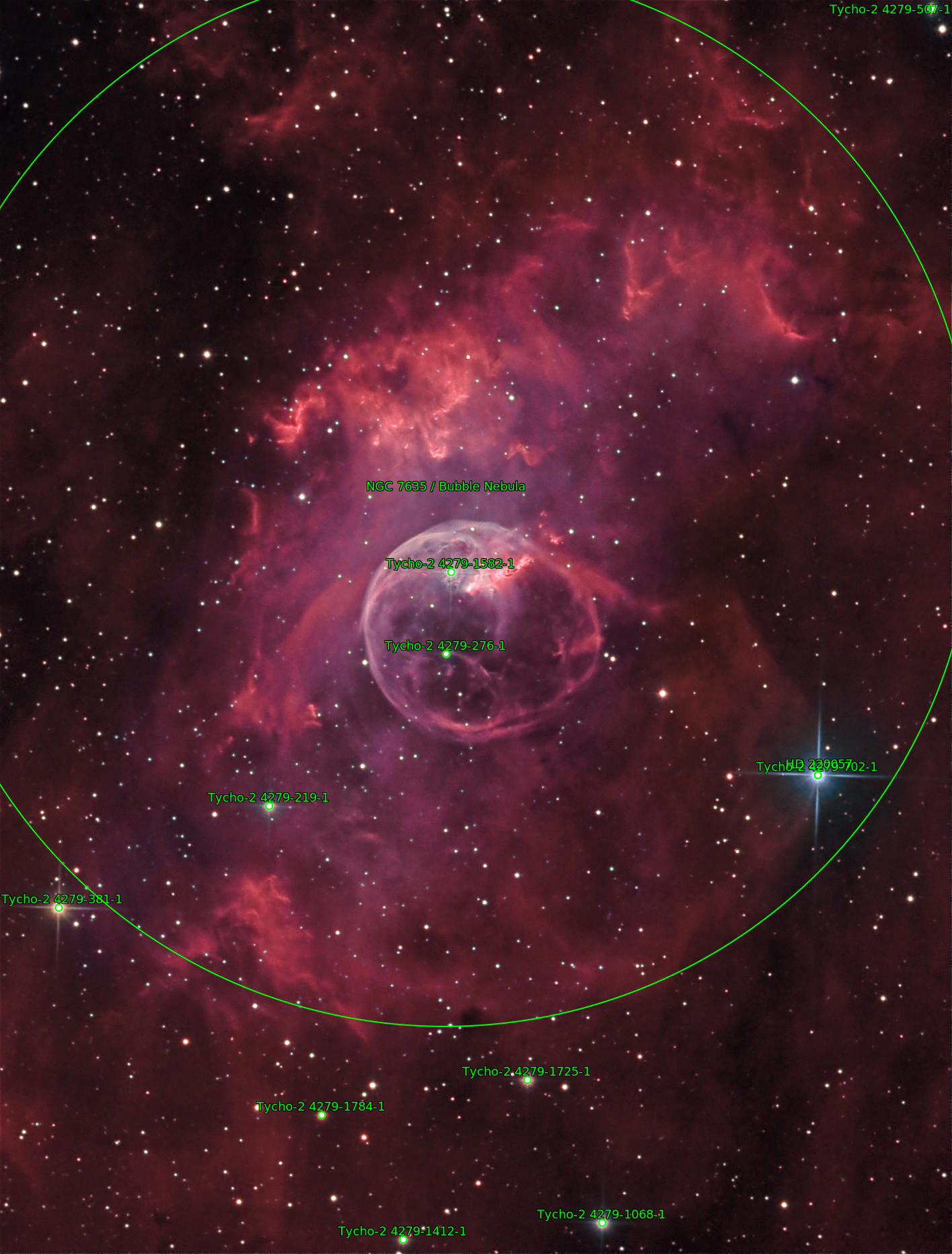Sternkarten-Overlay (Astrometry.net)