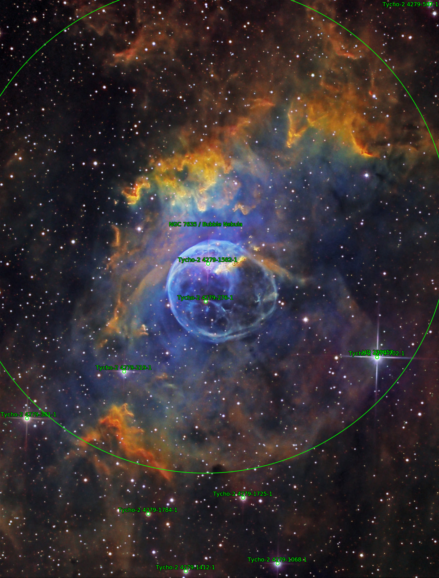 Sternkarten-Overlay (Astrometry.net)