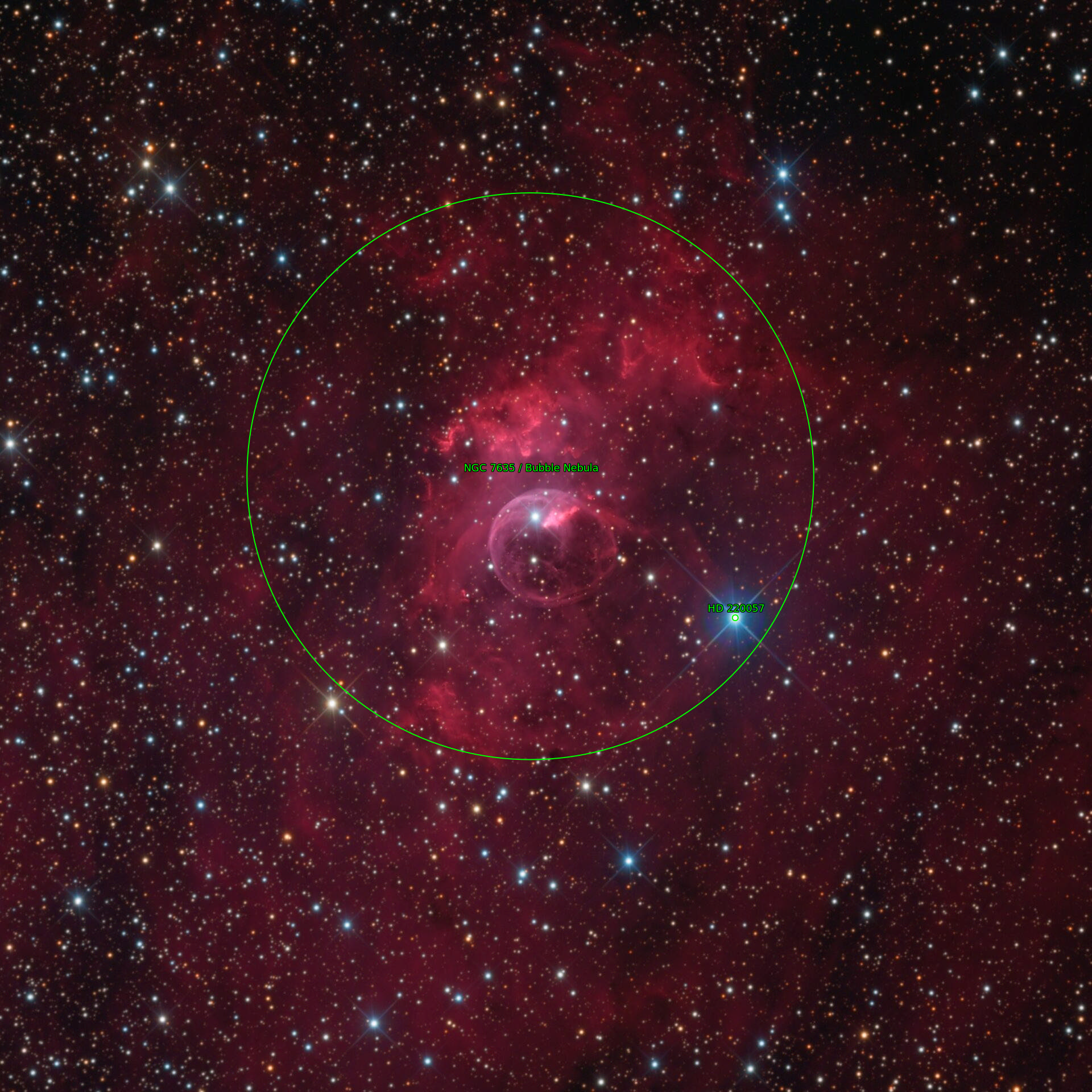Sternkarten-Overlay (Astrometry.net)