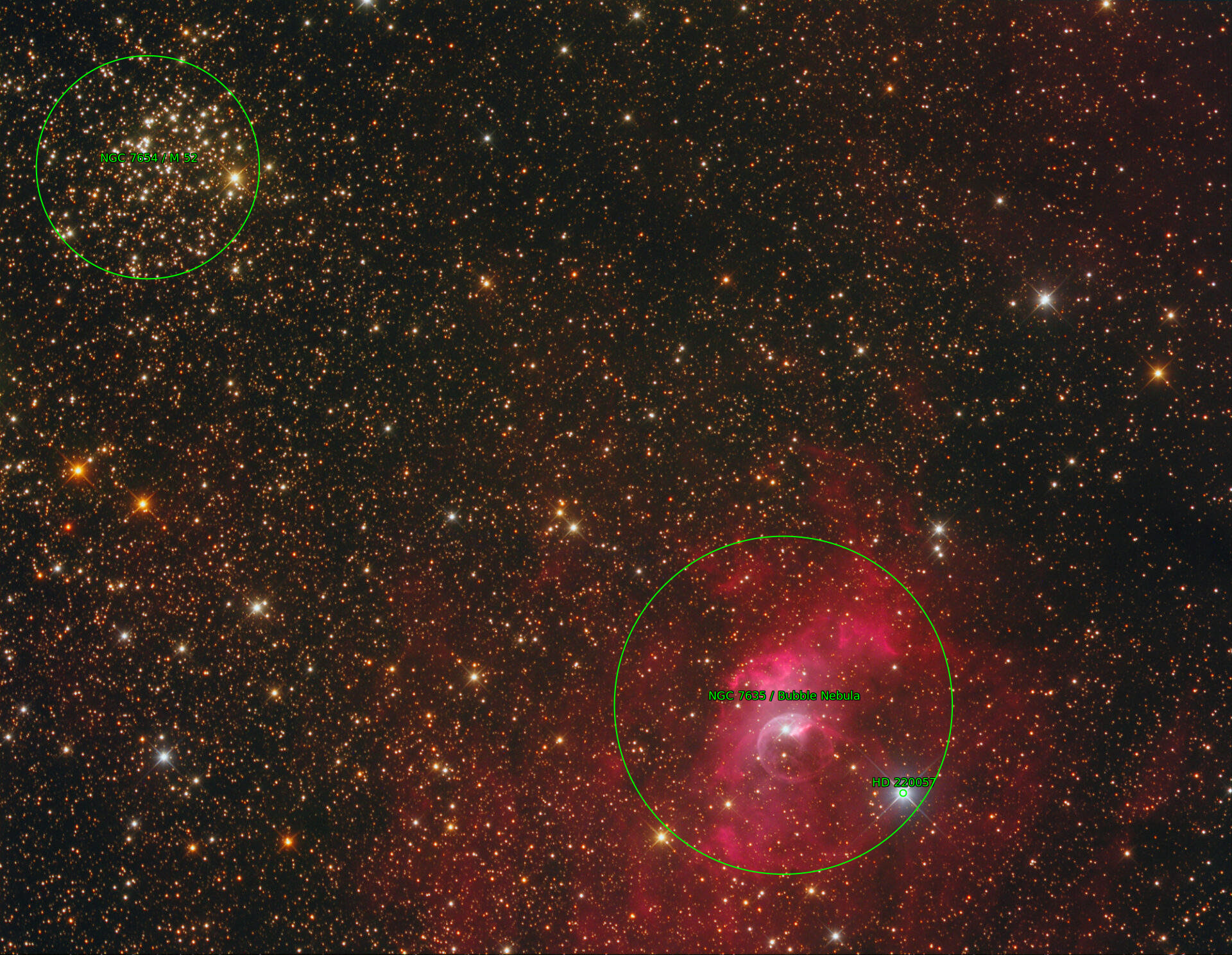 Sternkarten-Overlay (Astrometry.net)