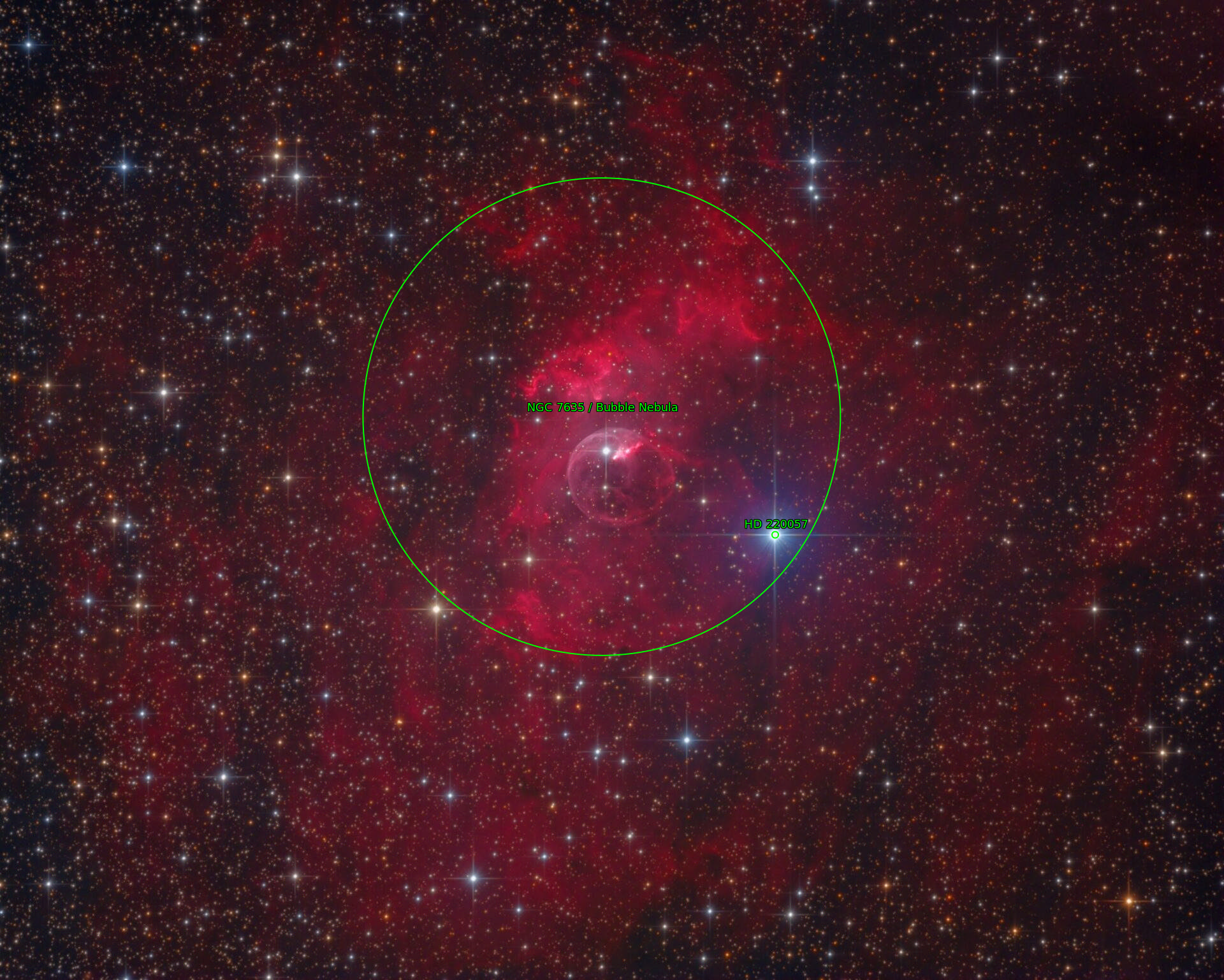 Sternkarten-Overlay (Astrometry.net)