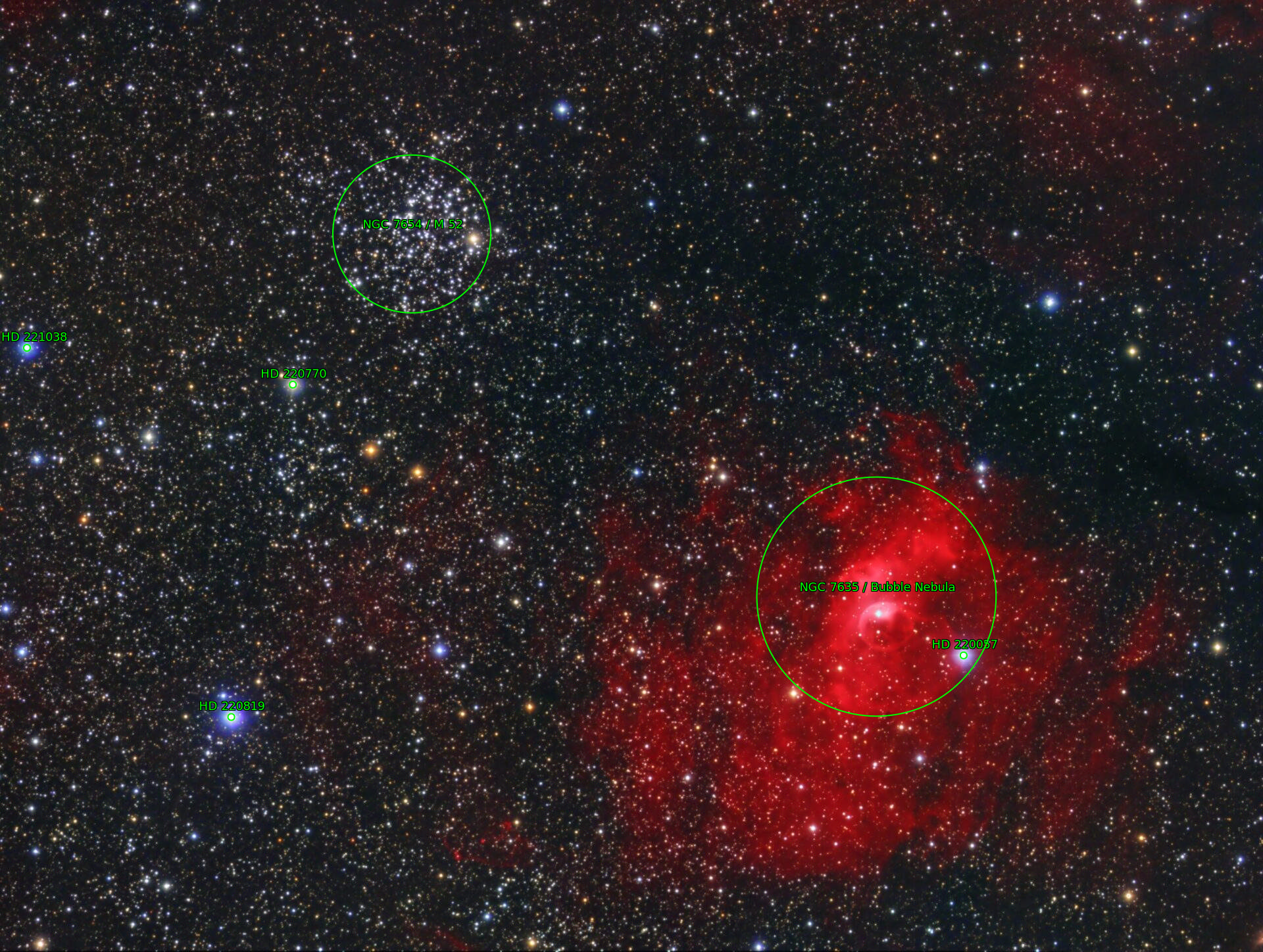Sternkarten-Overlay (Astrometry.net)