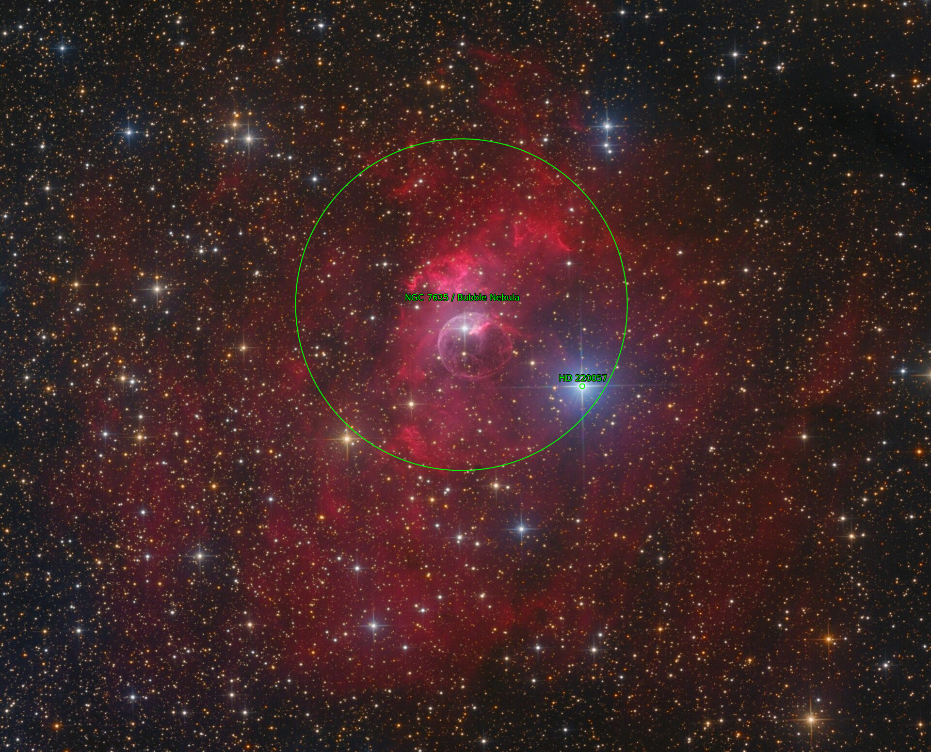 Sternkarten-Overlay (Astrometry.net)