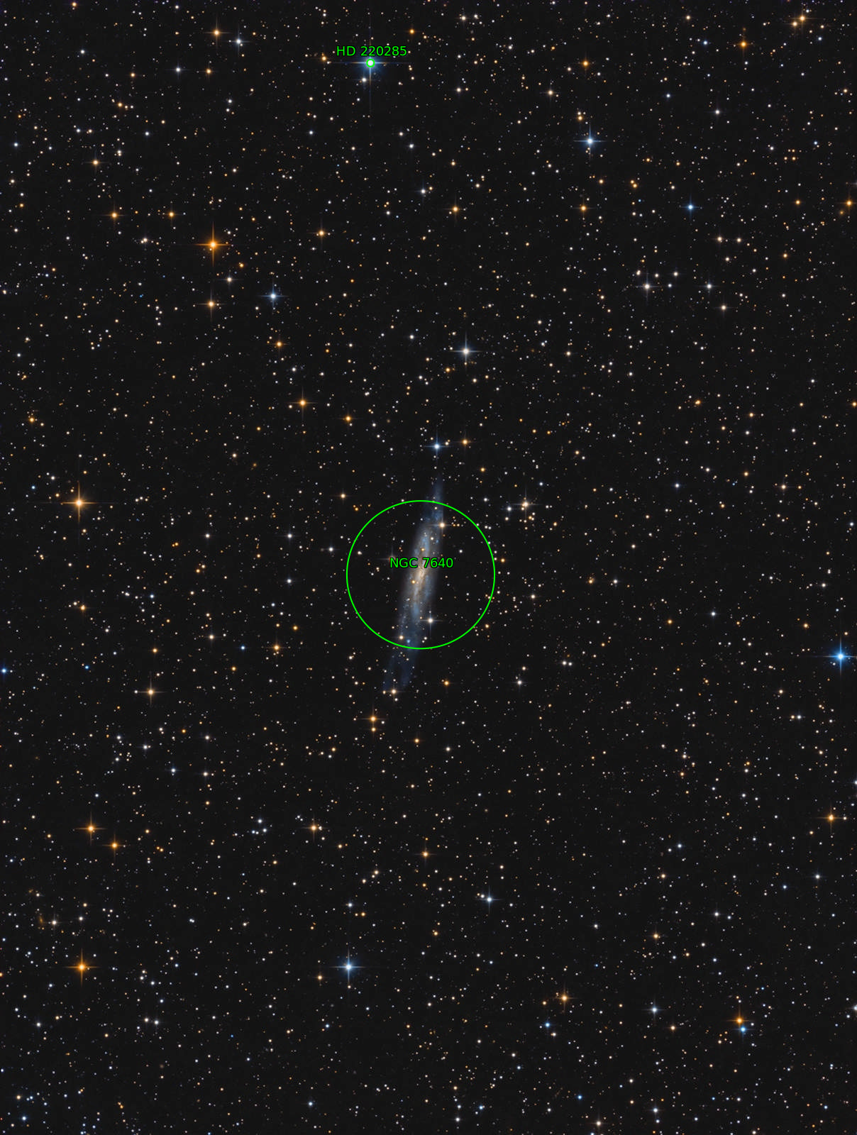 Sternkarten-Overlay (Astrometry.net)