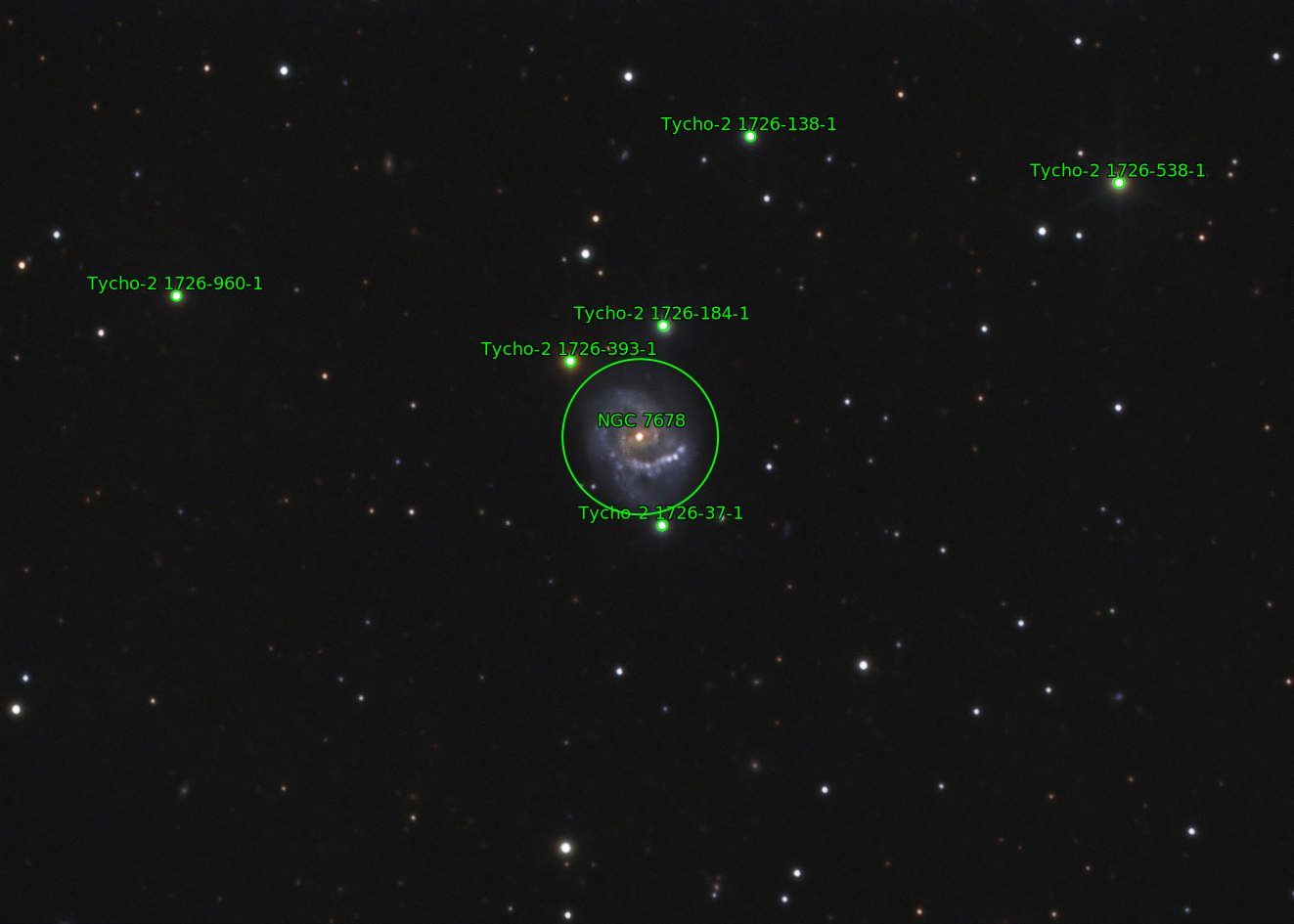 Sternkarten-Overlay (Astrometry.net)