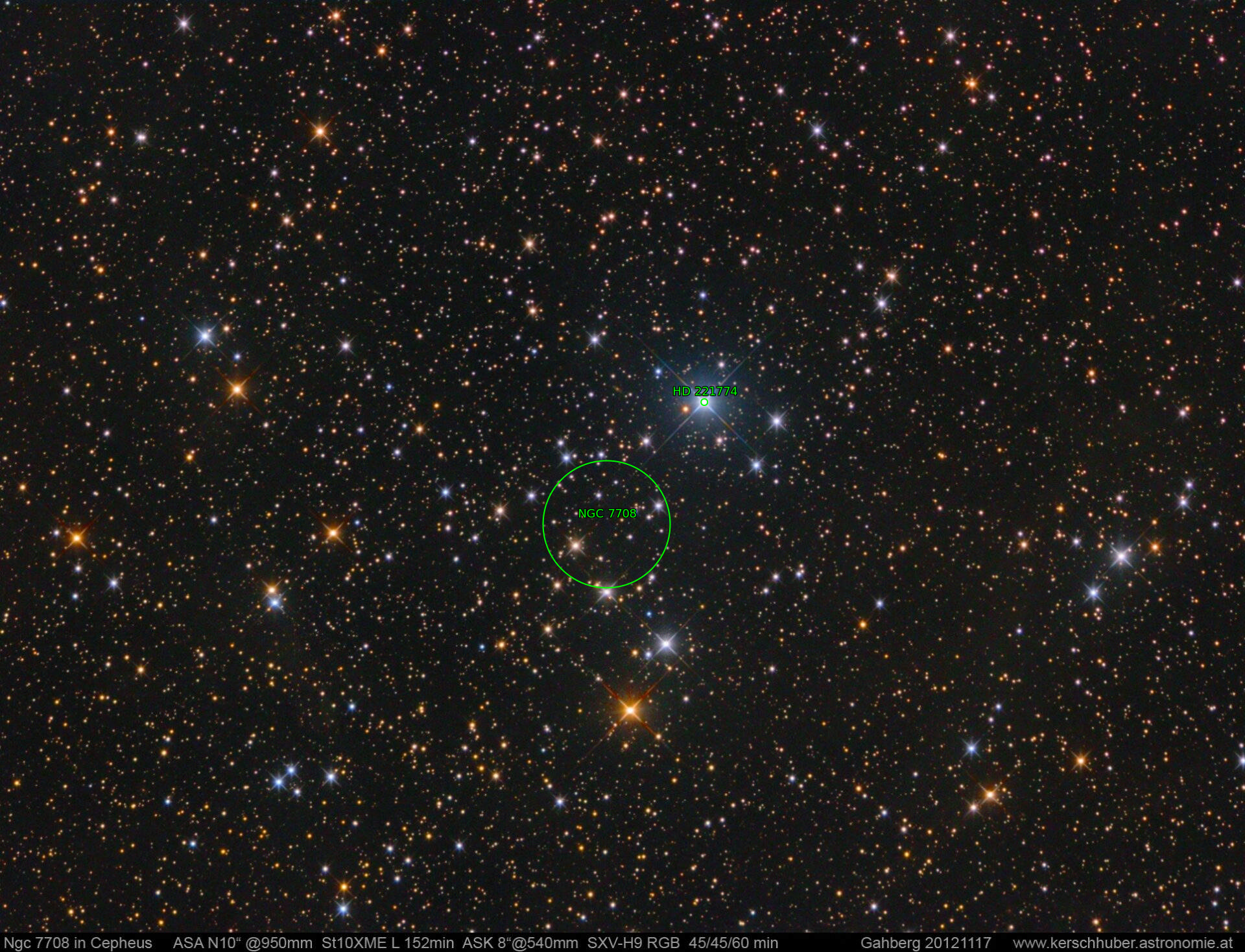 Sternkarten-Overlay (Astrometry.net)