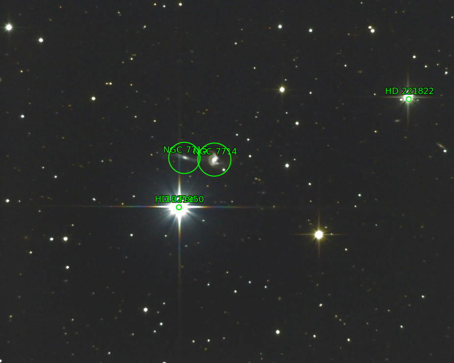 Sternkarten-Overlay (Astrometry.net)