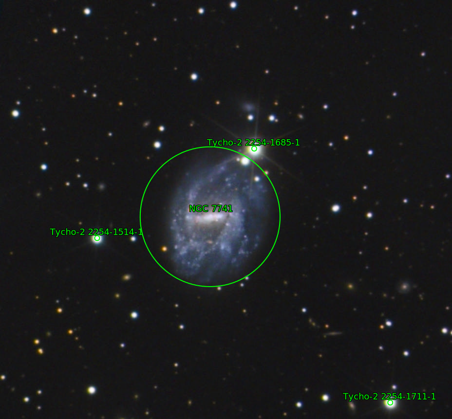 Sternkarten-Overlay (Astrometry.net)