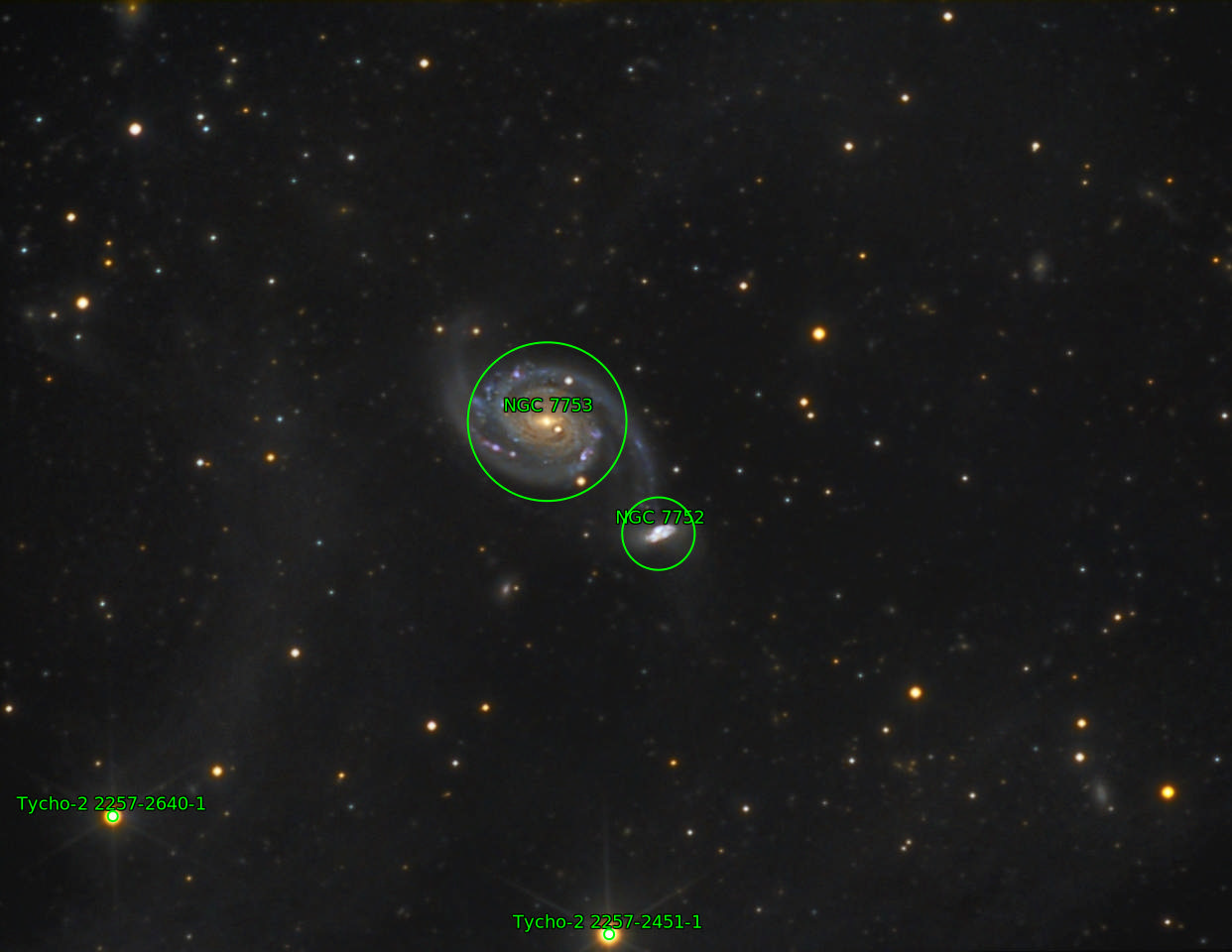 Sternkarten-Overlay (Astrometry.net)
