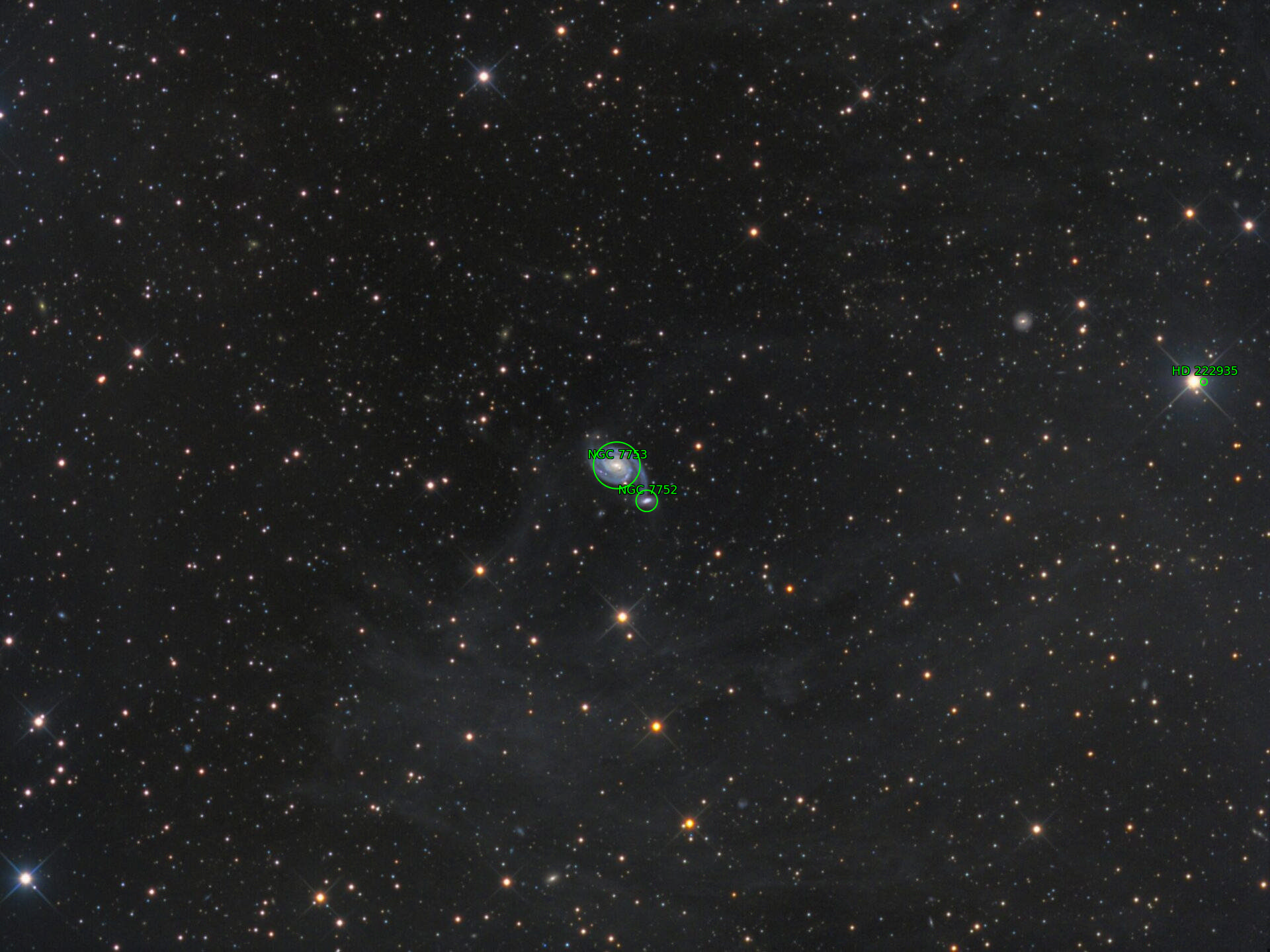 Sternkarten-Overlay (Astrometry.net)