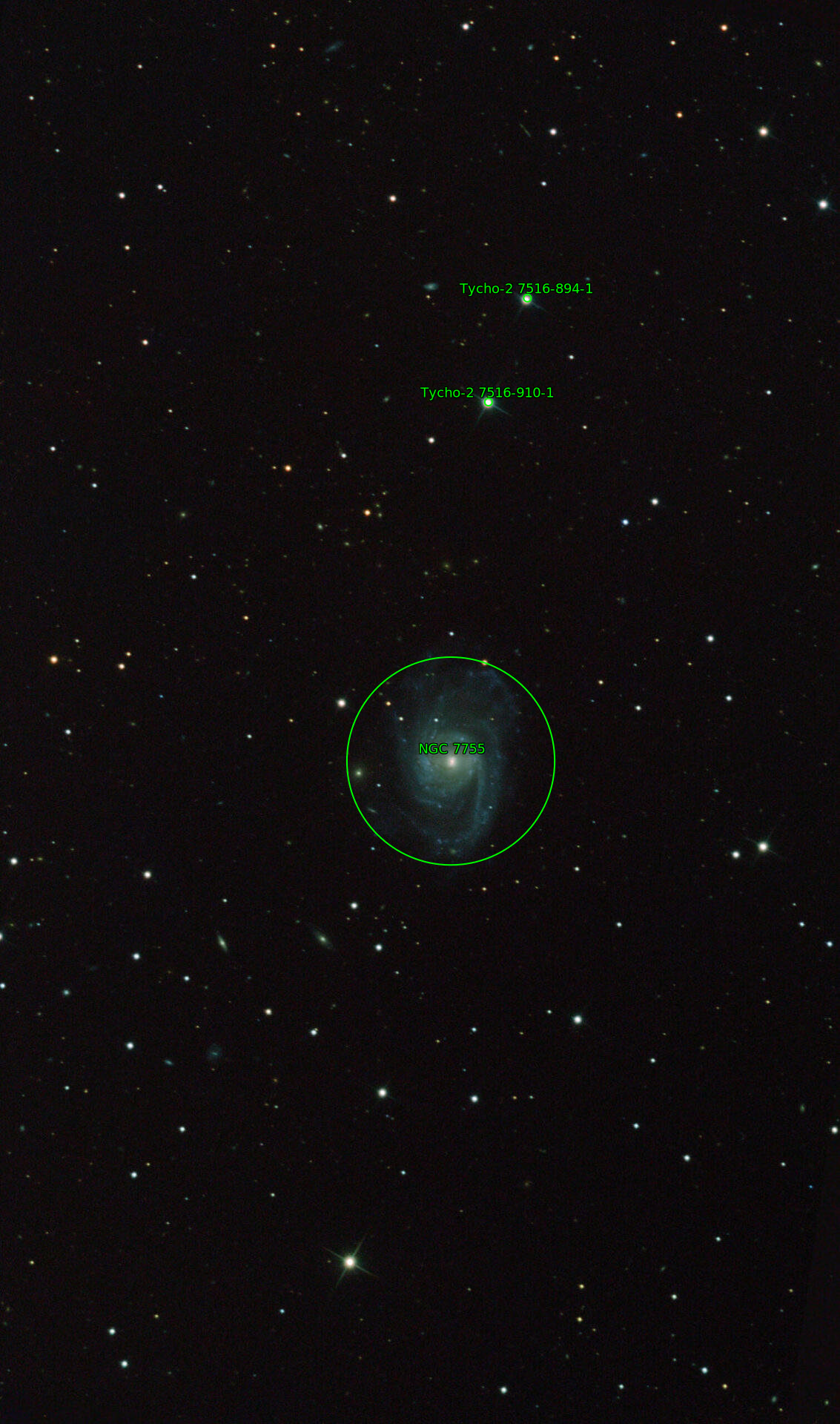 Sternkarten-Overlay (Astrometry.net)
