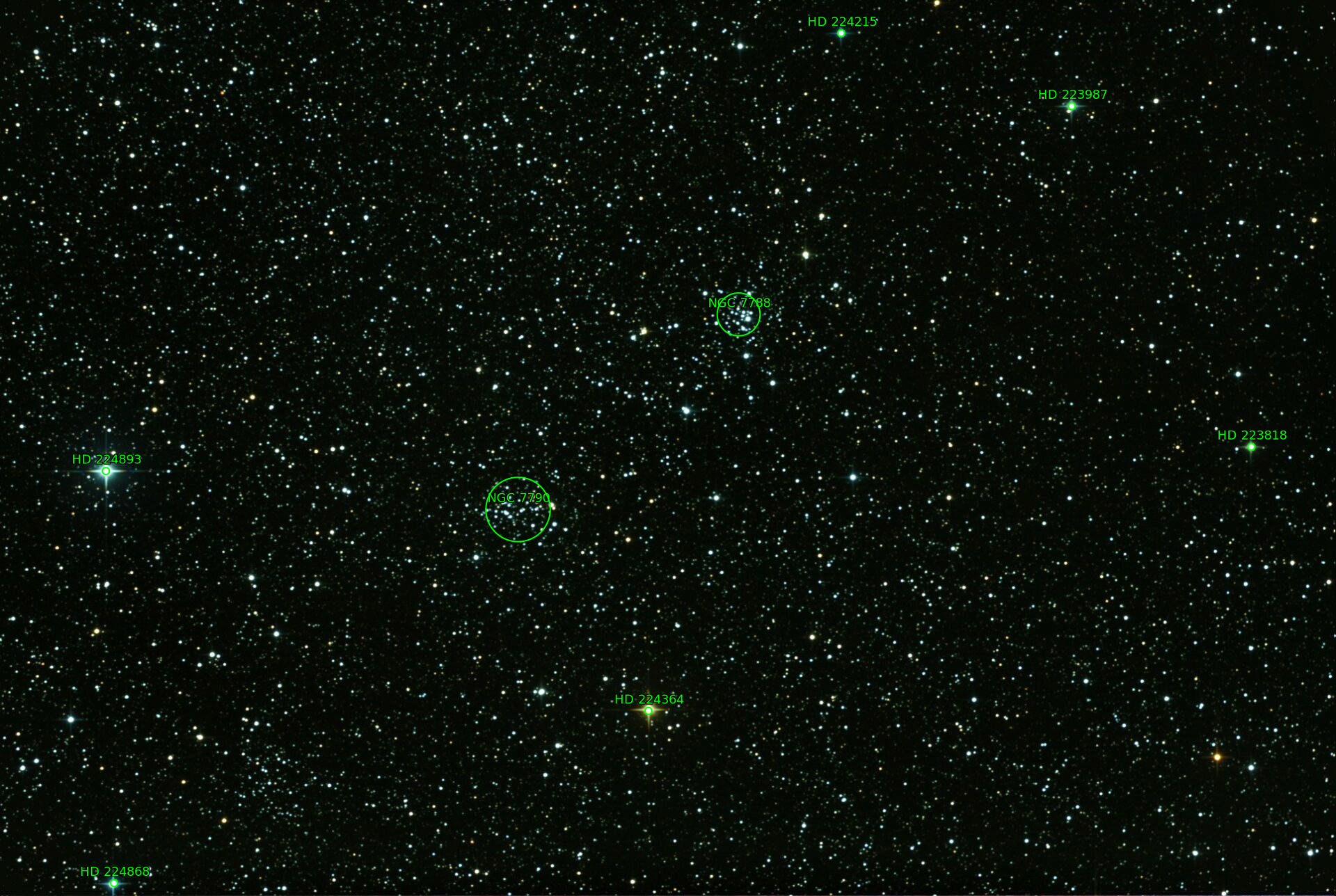 Sternkarten-Overlay (Astrometry.net)