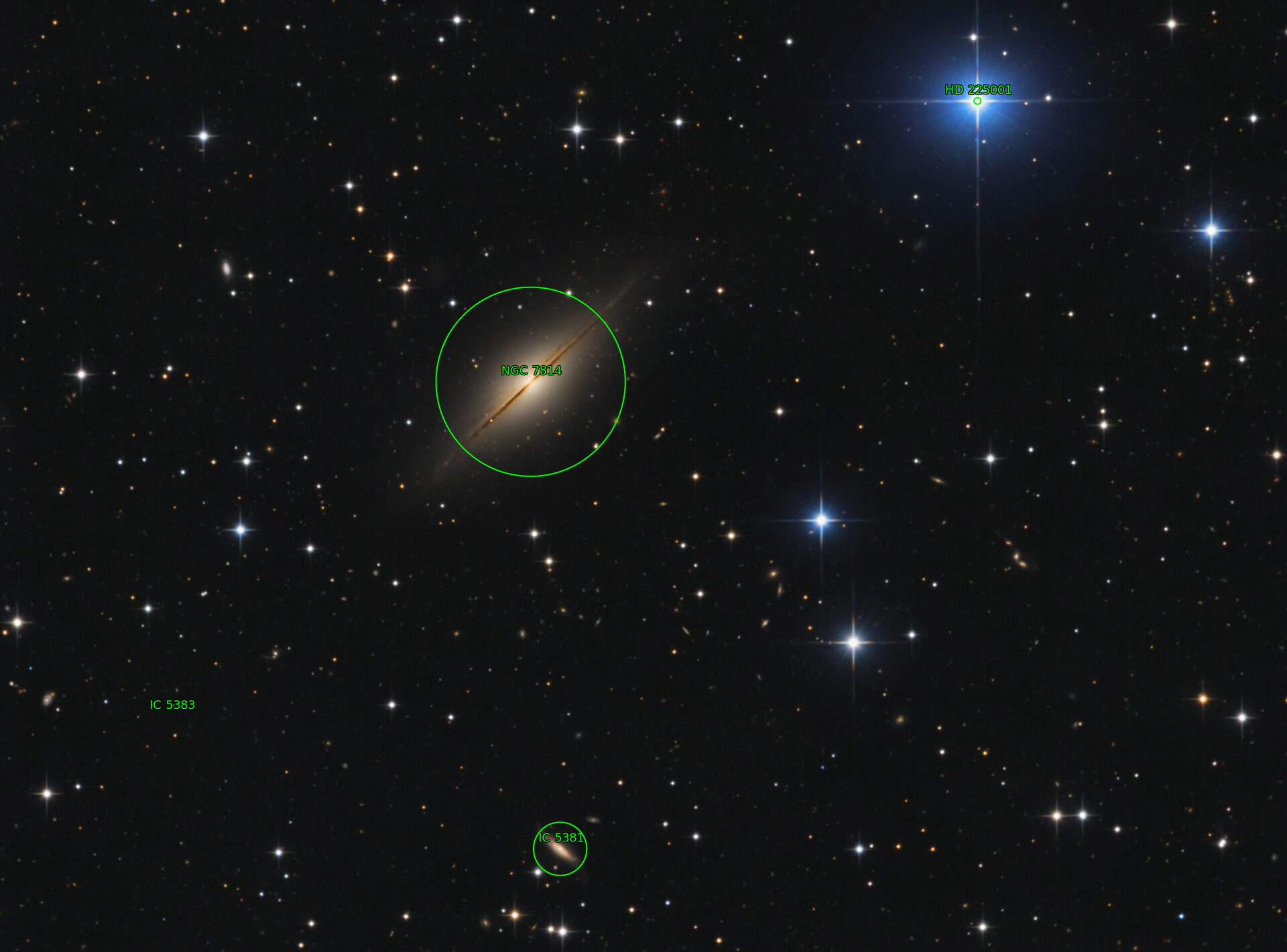 Sternkarten-Overlay (Astrometry.net)