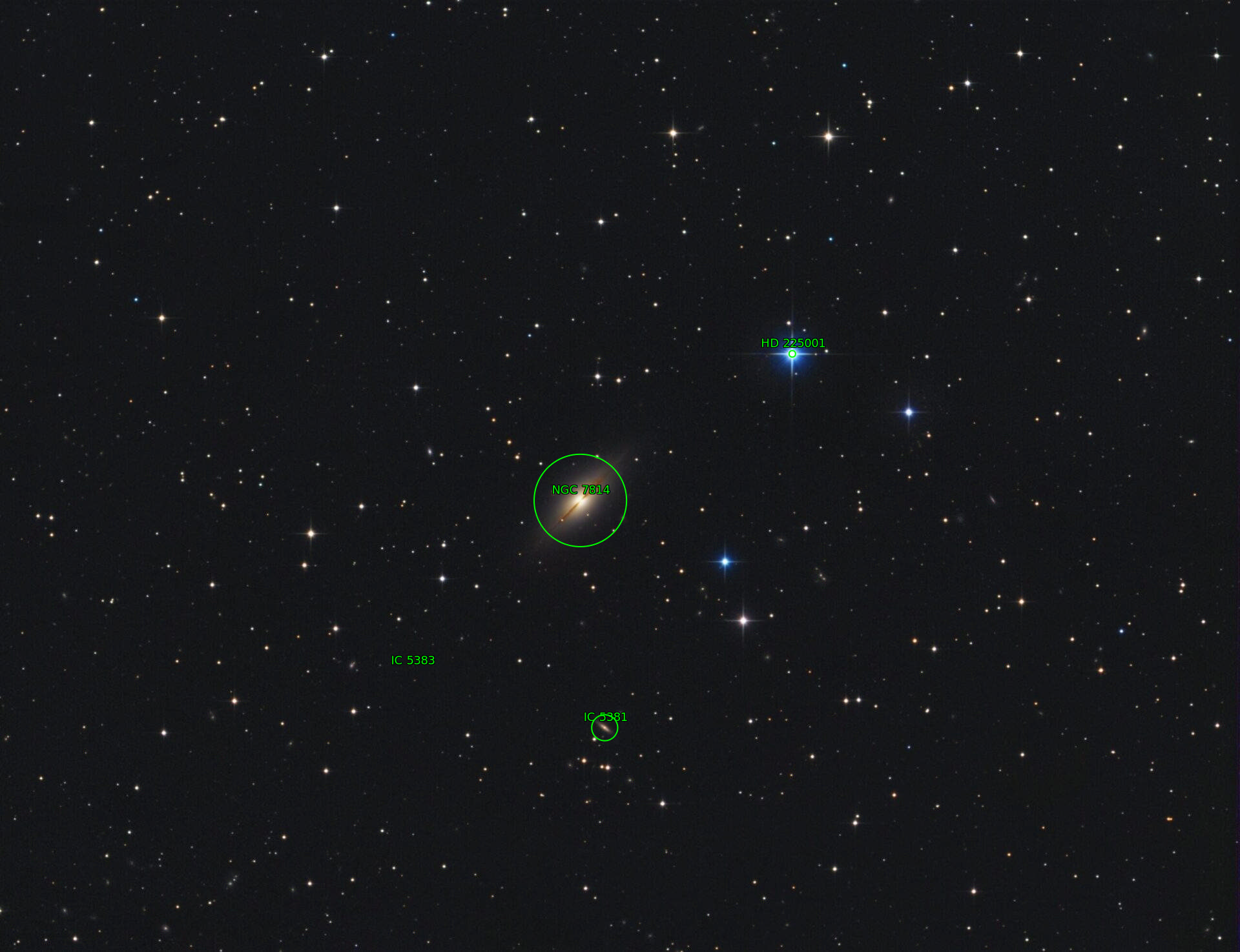 Sternkarten-Overlay (Astrometry.net)
