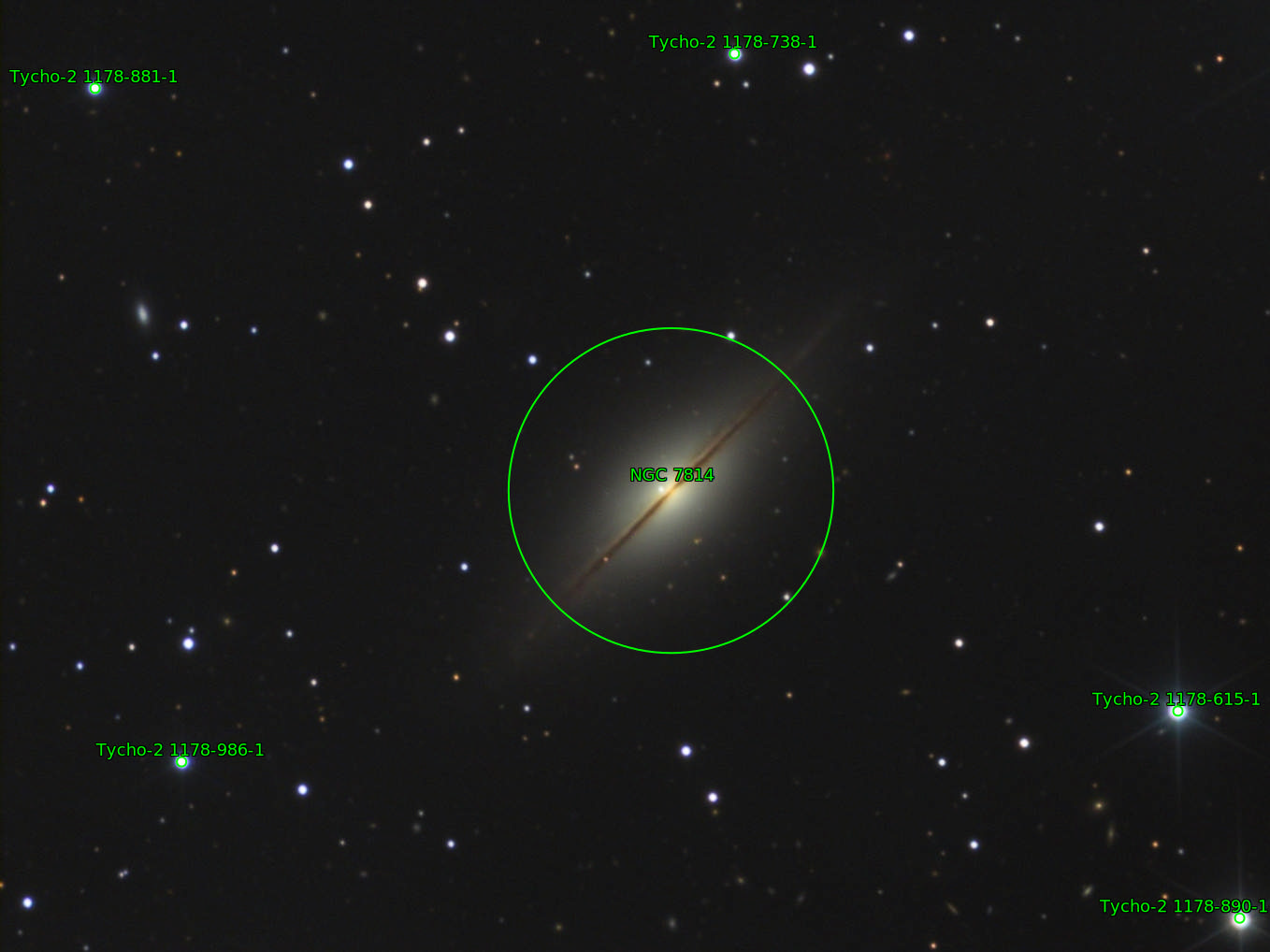 Sternkarten-Overlay (Astrometry.net)