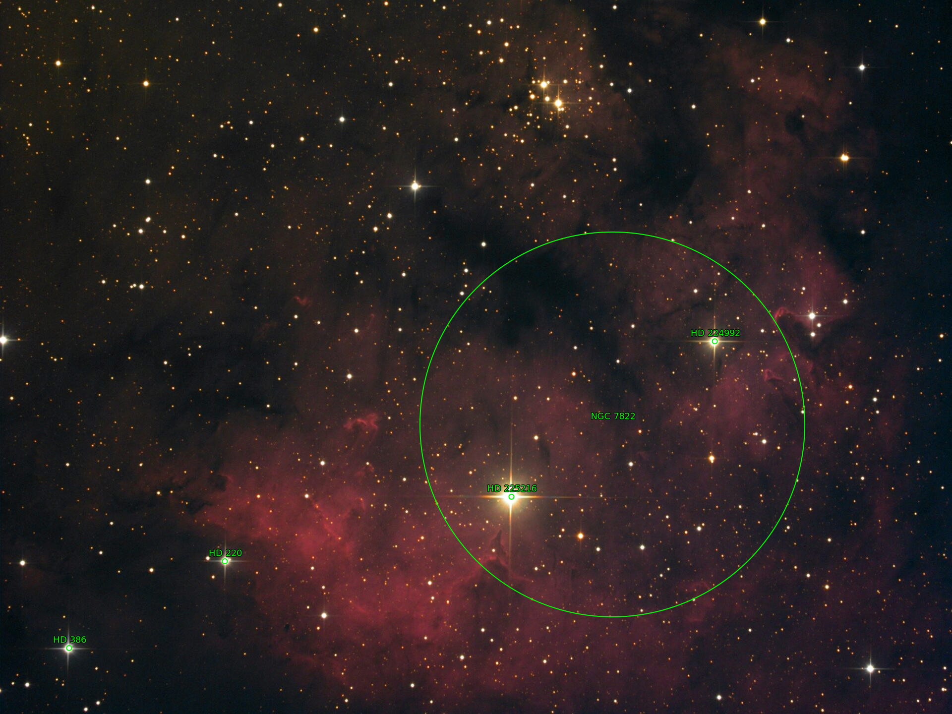 Sternkarten-Overlay (Astrometry.net)