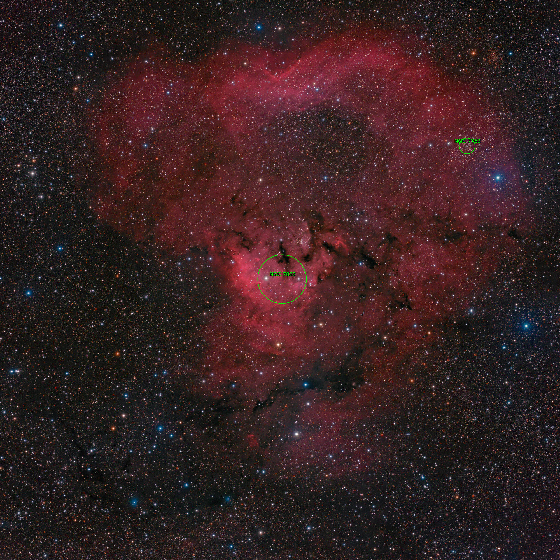Sternkarten-Overlay (Astrometry.net)