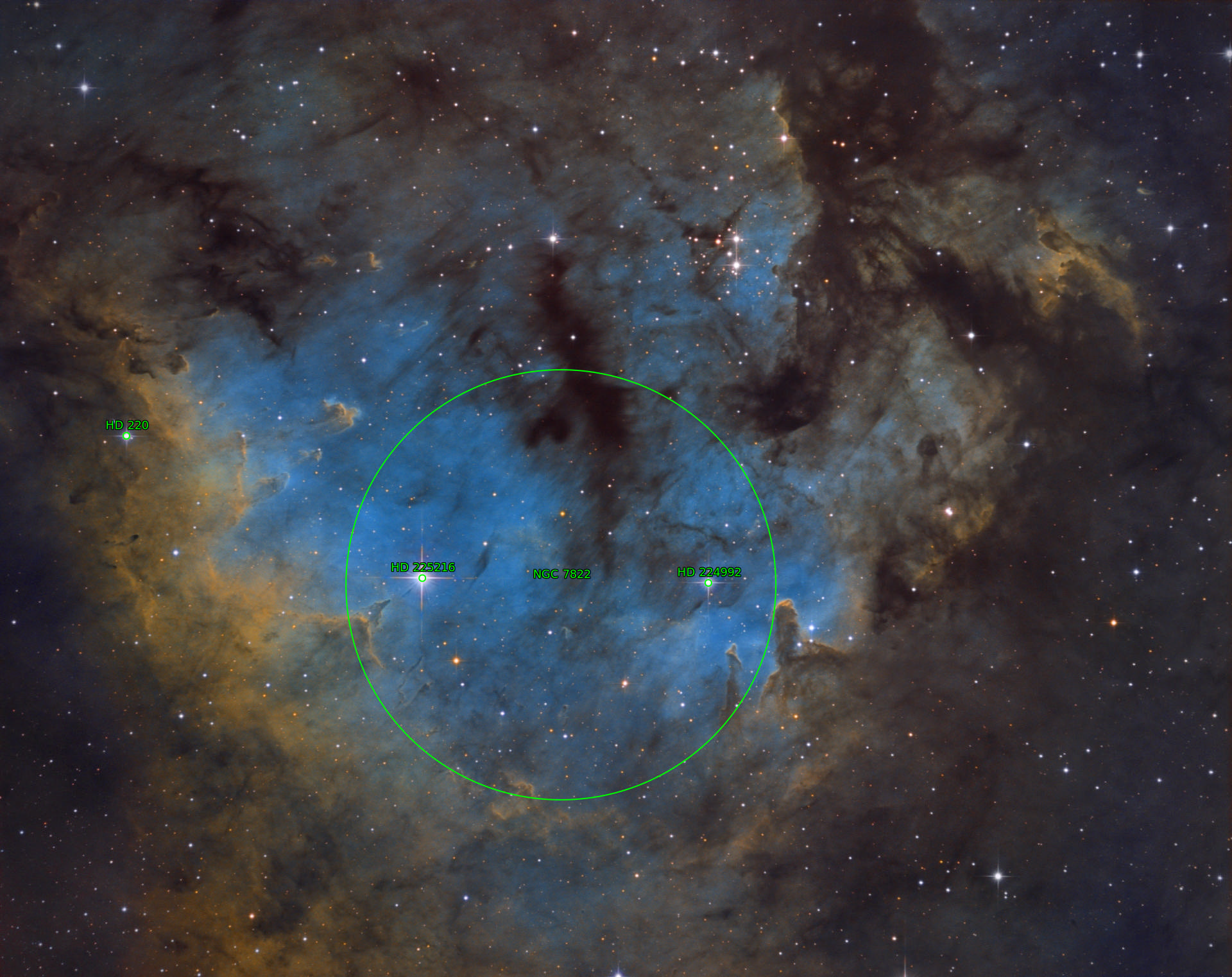 Sternkarten-Overlay (Astrometry.net)