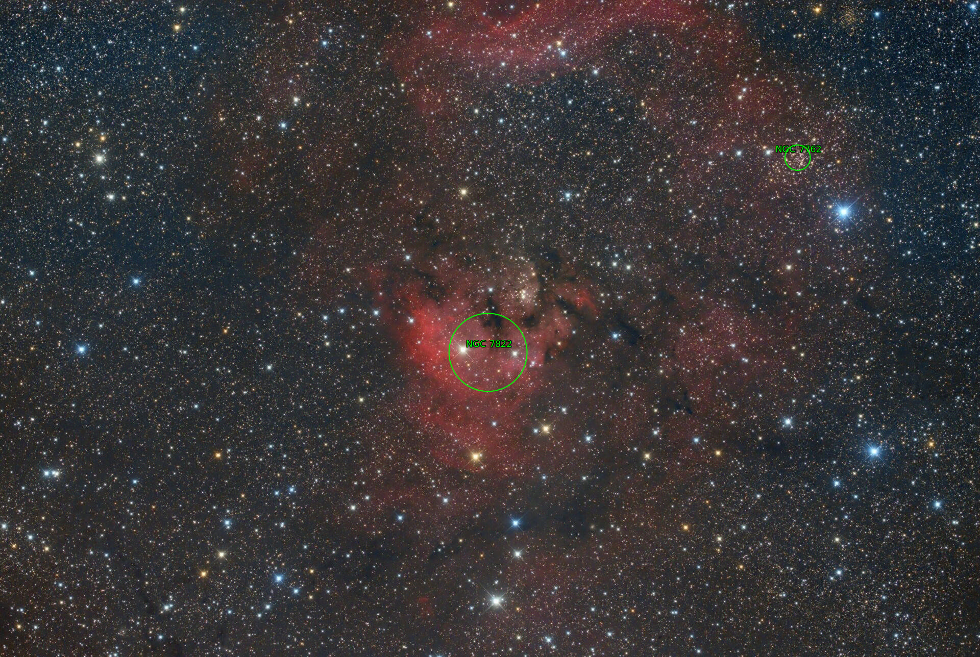 Sternkarten-Overlay (Astrometry.net)