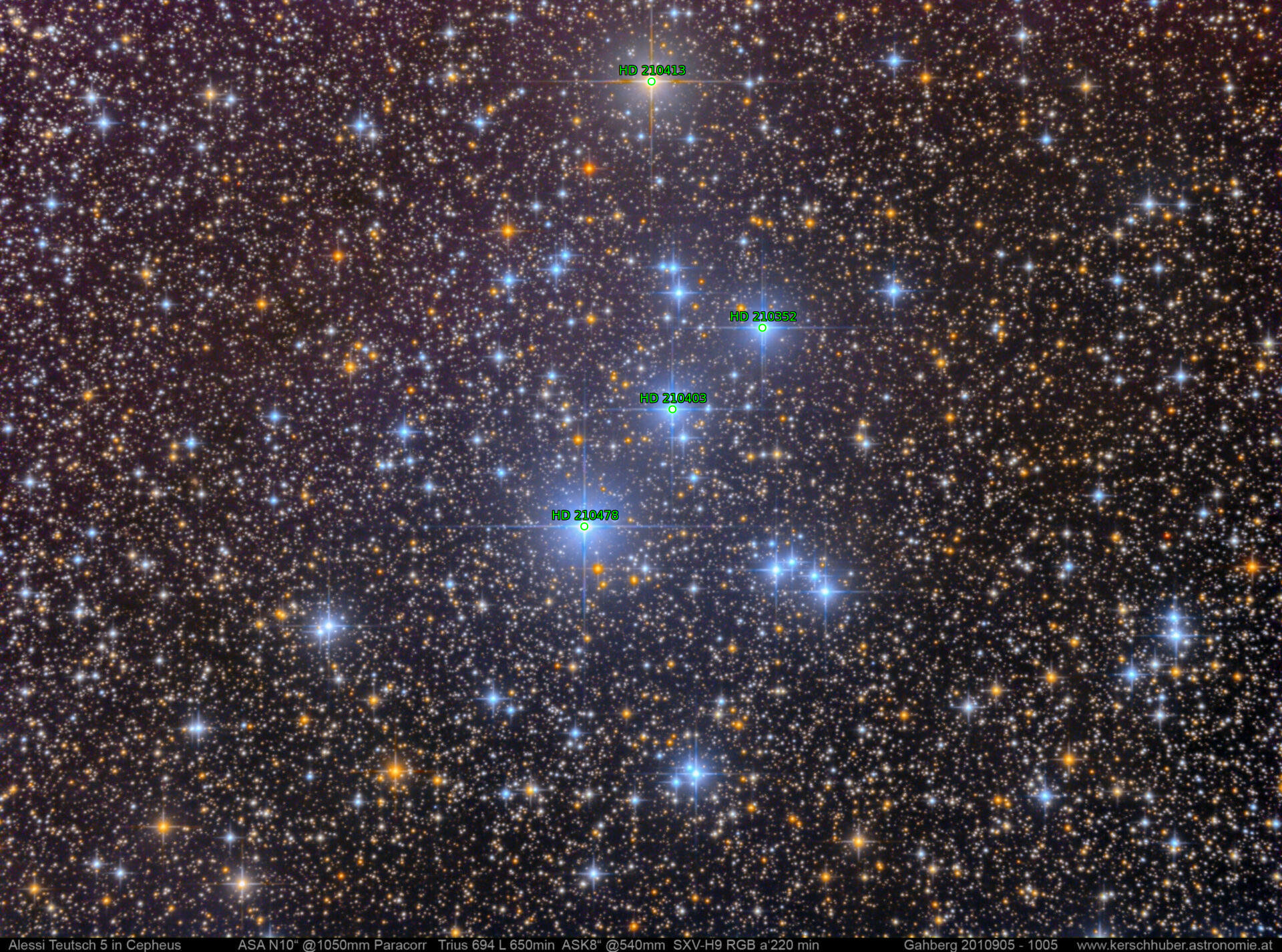 Sternkarten-Overlay (Astrometry.net)