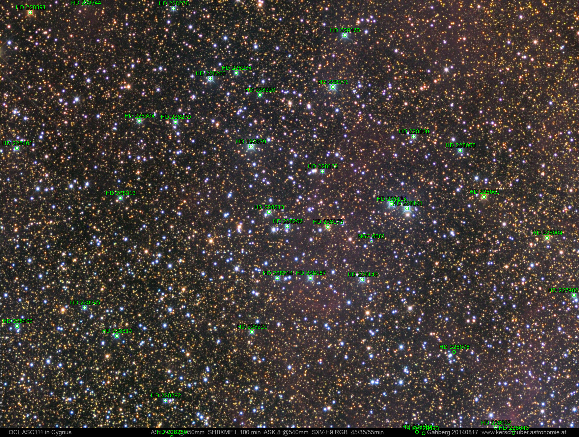 Sternkarten-Overlay (Astrometry.net)