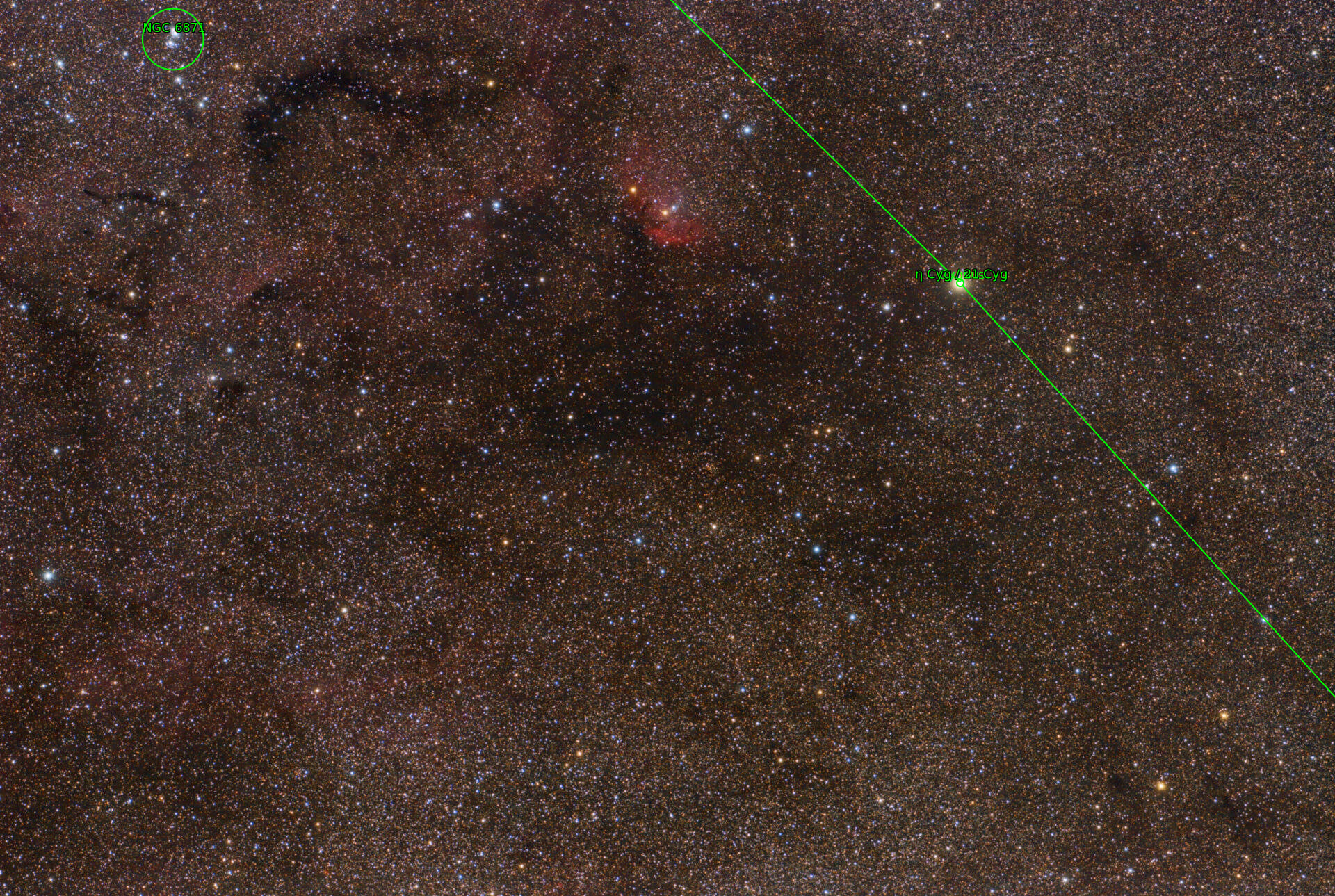 Sternkarten-Overlay (Astrometry.net)