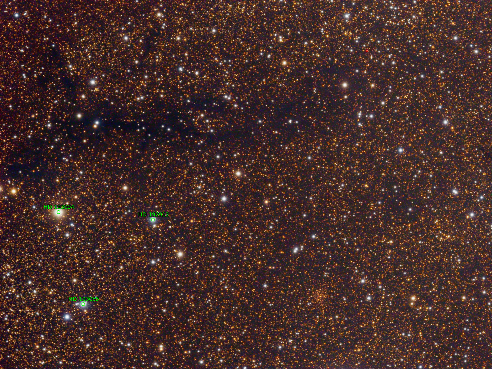 Sternkarten-Overlay (Astrometry.net)
