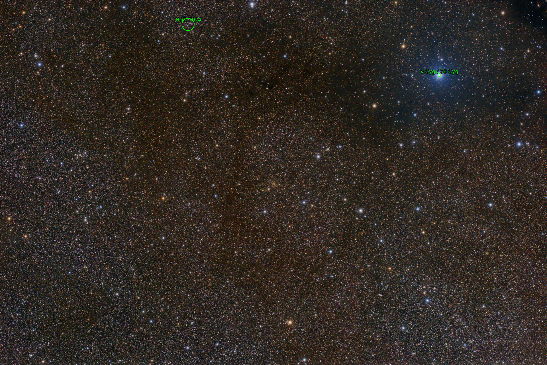 Sternkarten-Overlay (Astrometry.net)