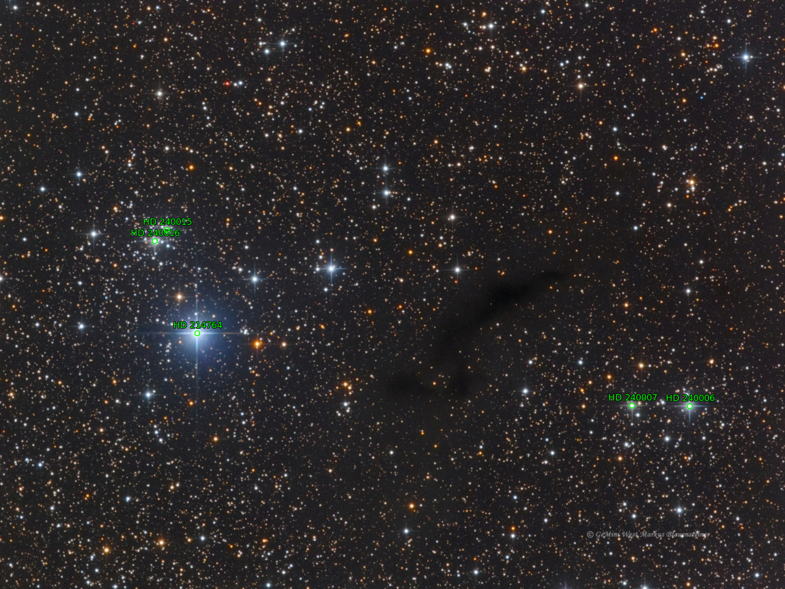 Sternkarten-Overlay (Astrometry.net)