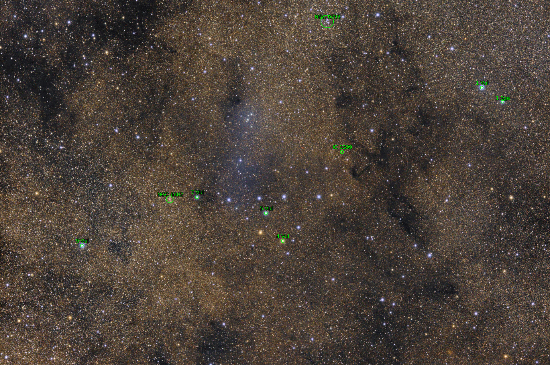 Sternkarten-Overlay (Astrometry.net)