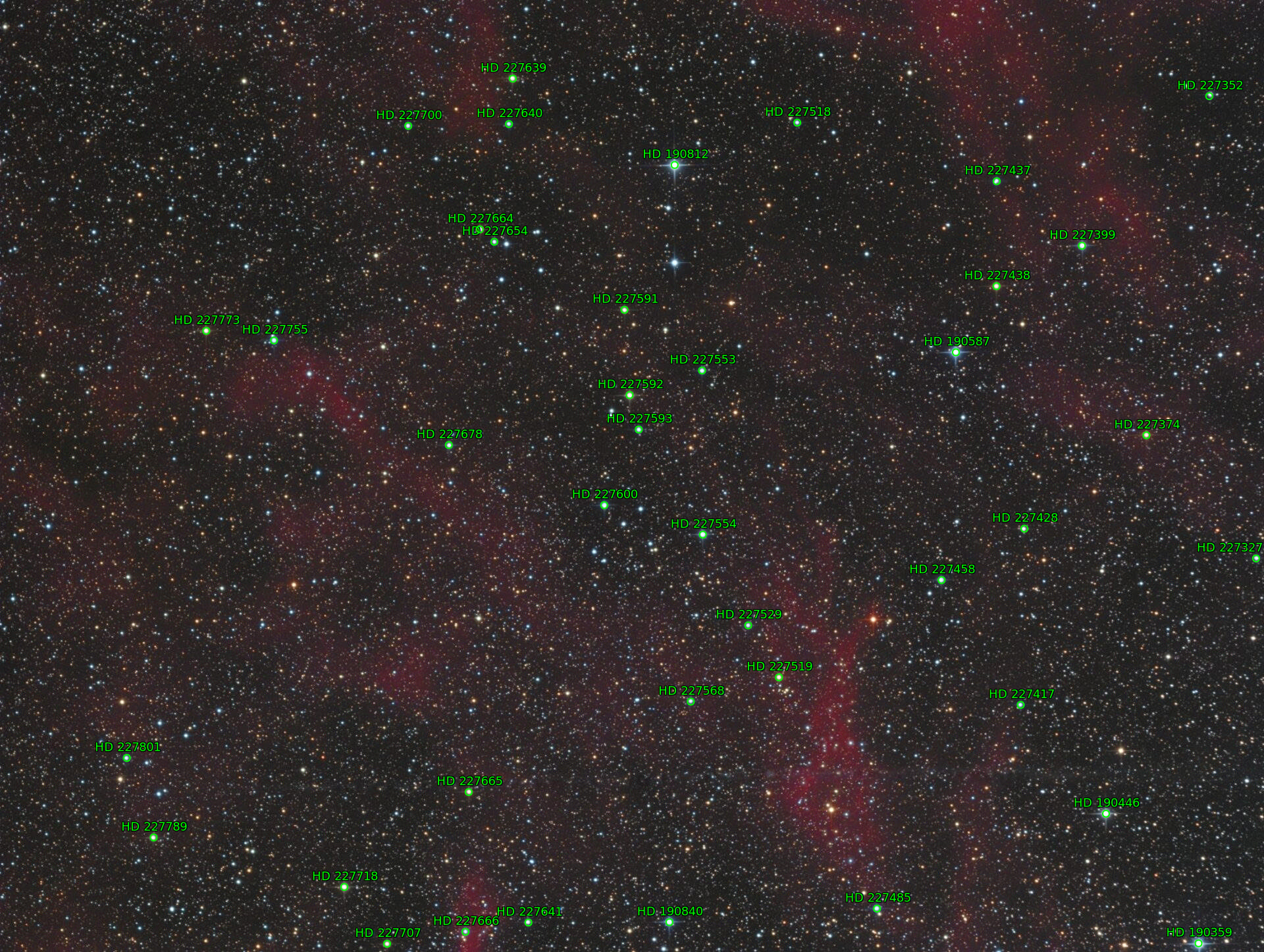 Sternkarten-Overlay (Astrometry.net)