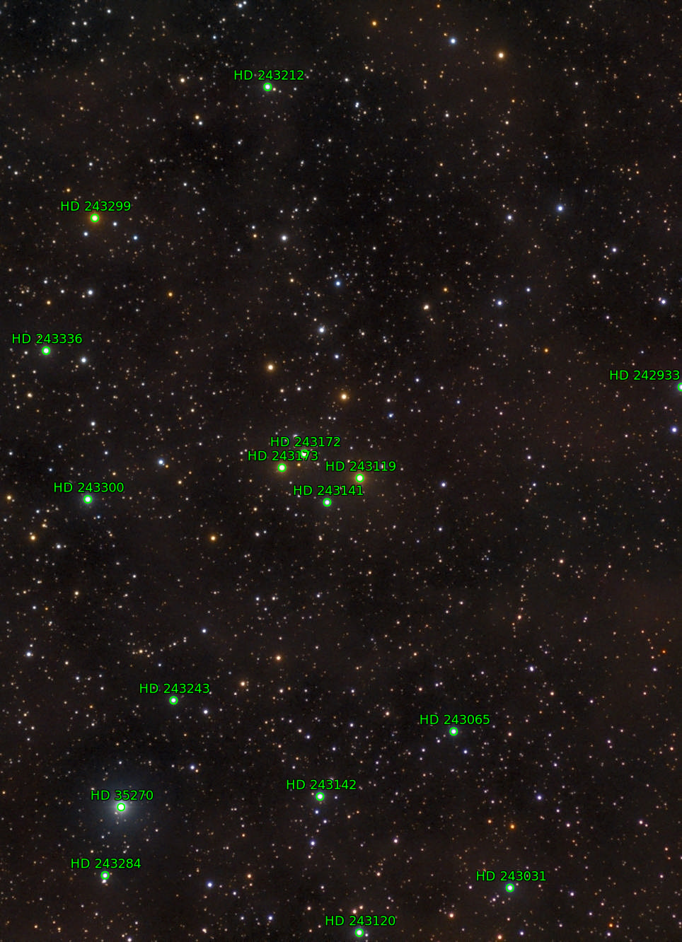 Sternkarten-Overlay (Astrometry.net)