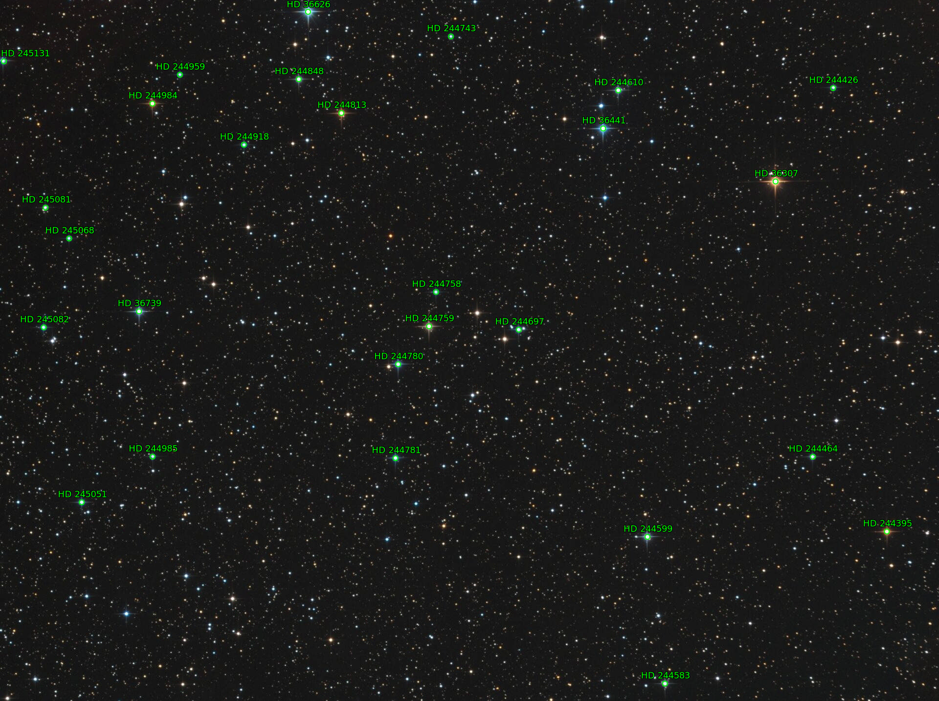 Sternkarten-Overlay (Astrometry.net)