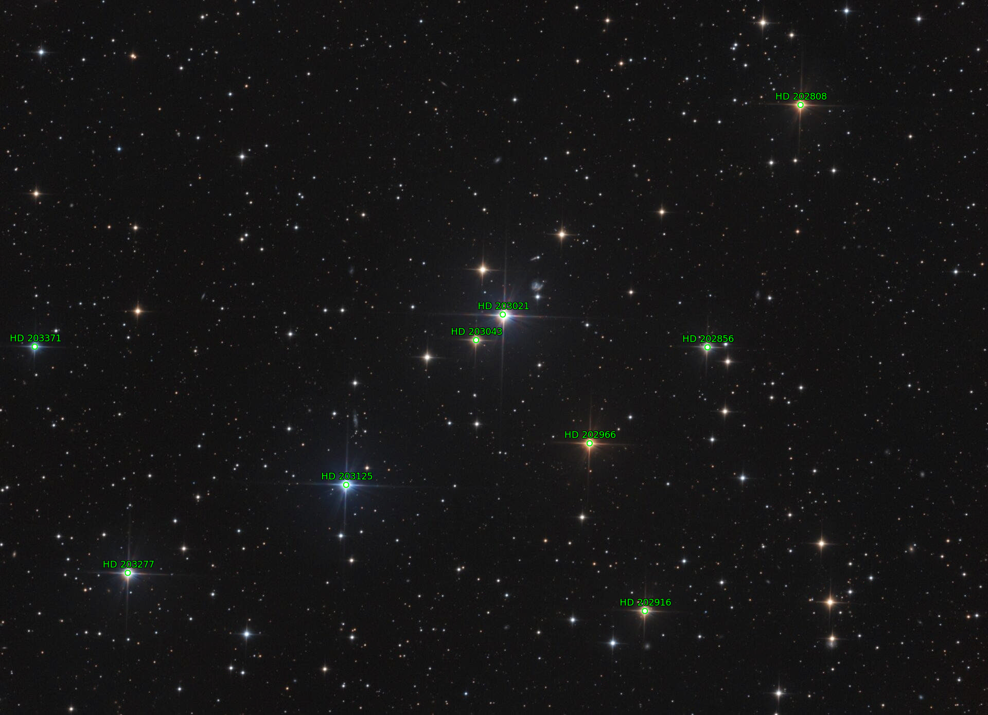 Sternkarten-Overlay (Astrometry.net)