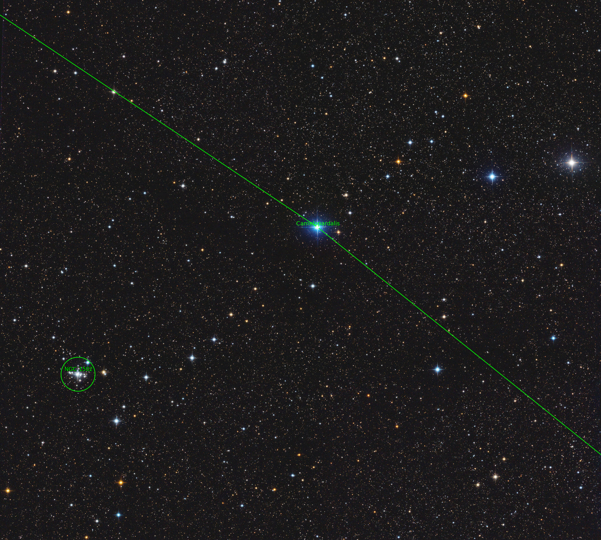Sternkarten-Overlay (Astrometry.net)