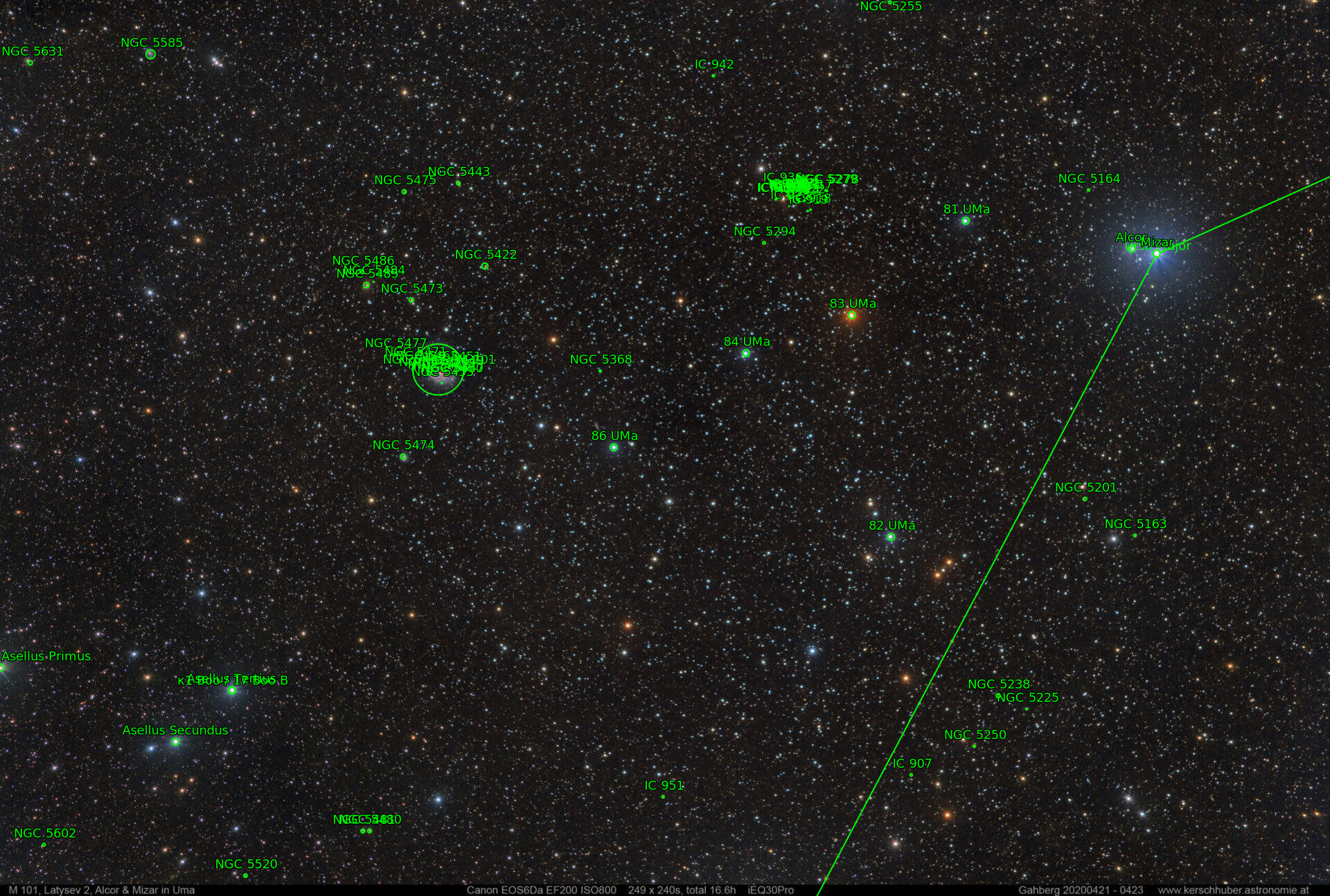 Sternkarten-Overlay (Astrometry.net)