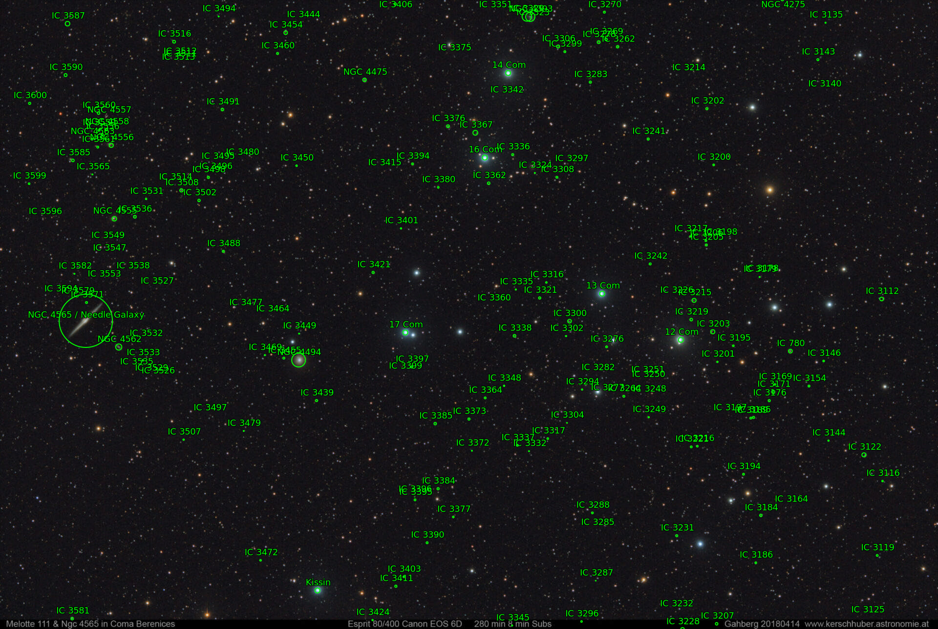 Sternkarten-Overlay (Astrometry.net)