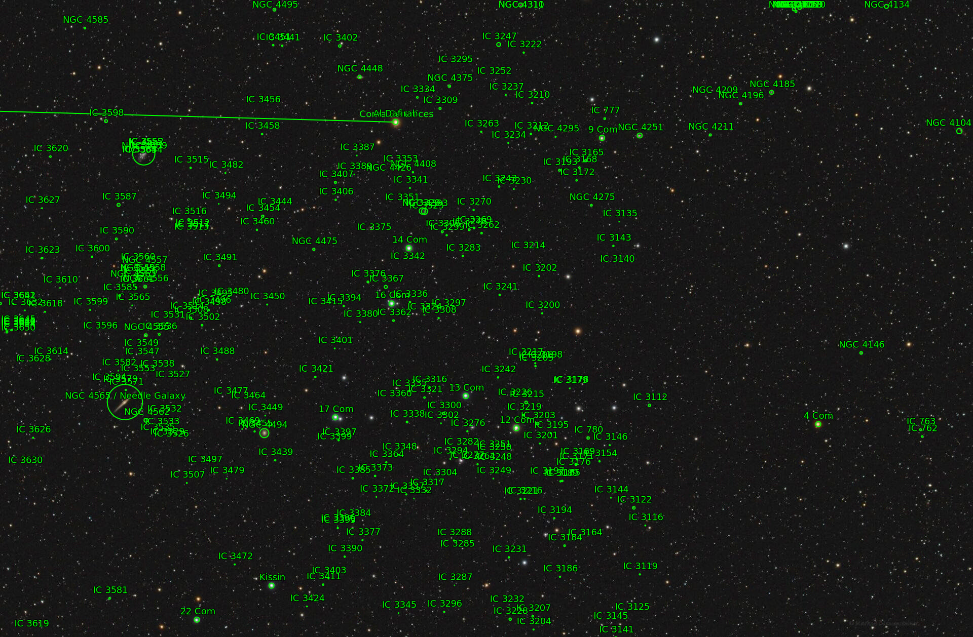 Sternkarten-Overlay (Astrometry.net)