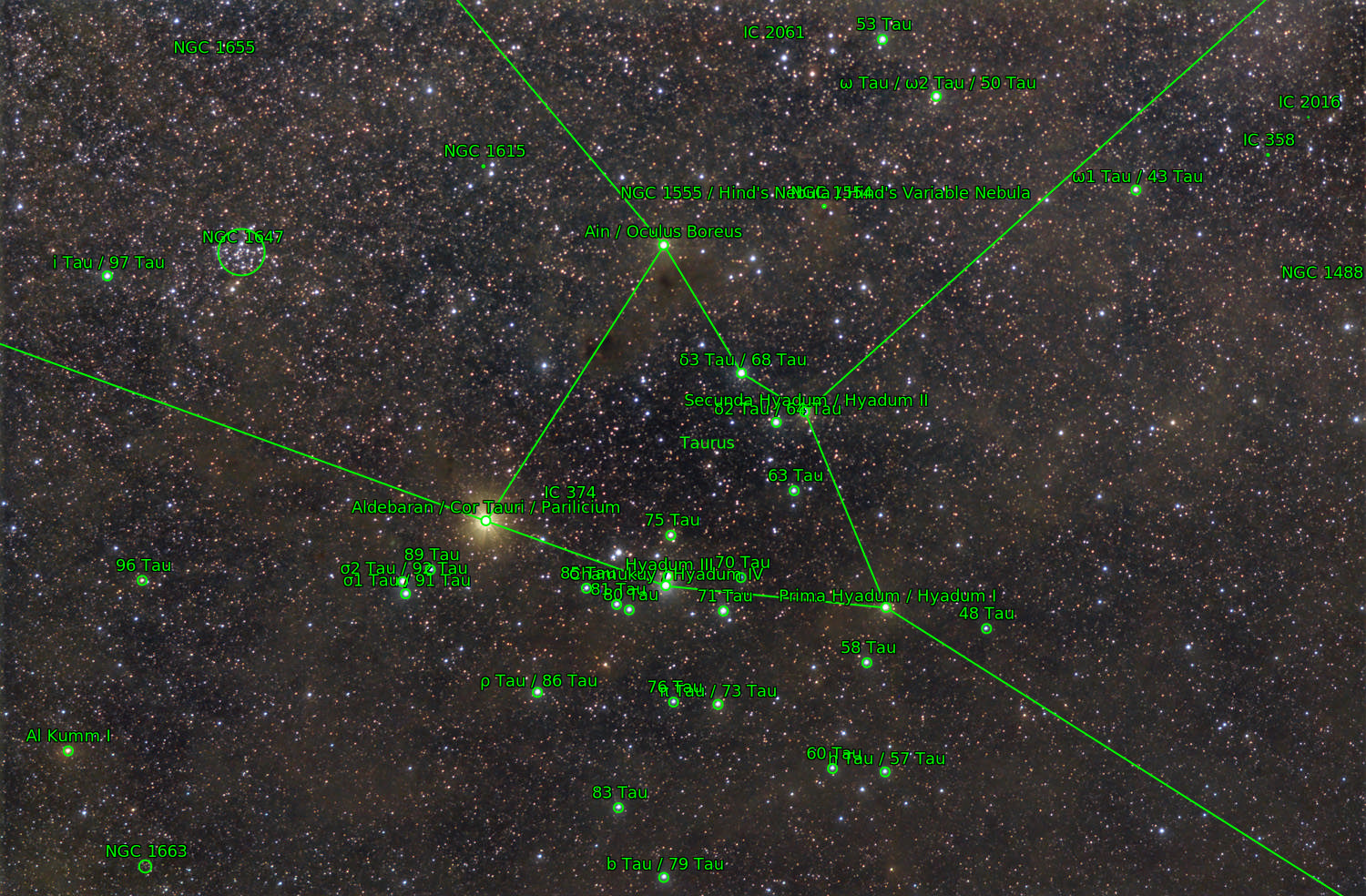 Sternkarten-Overlay (Astrometry.net)