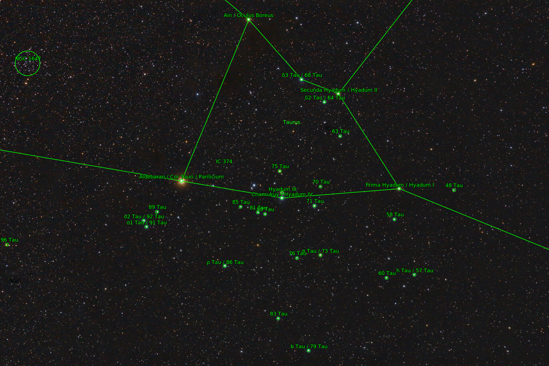 Sternkarten-Overlay (Astrometry.net)