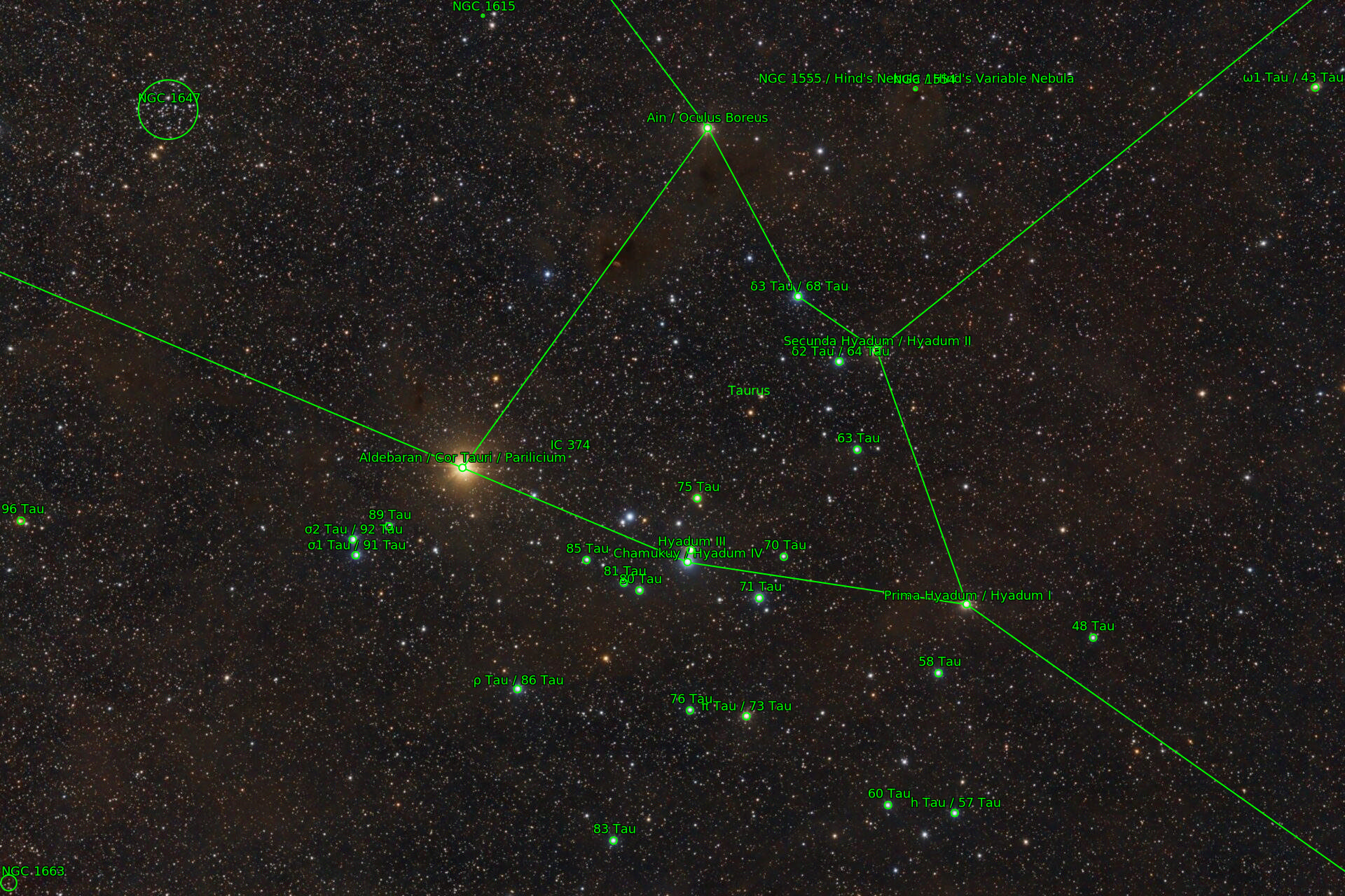 Sternkarten-Overlay (Astrometry.net)