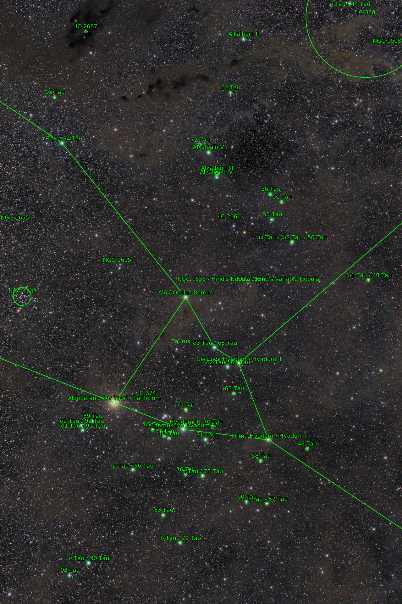 Sternkarten-Overlay (Astrometry.net)