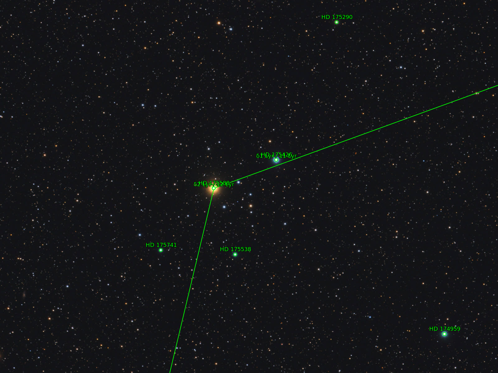 Sternkarten-Overlay (Astrometry.net)