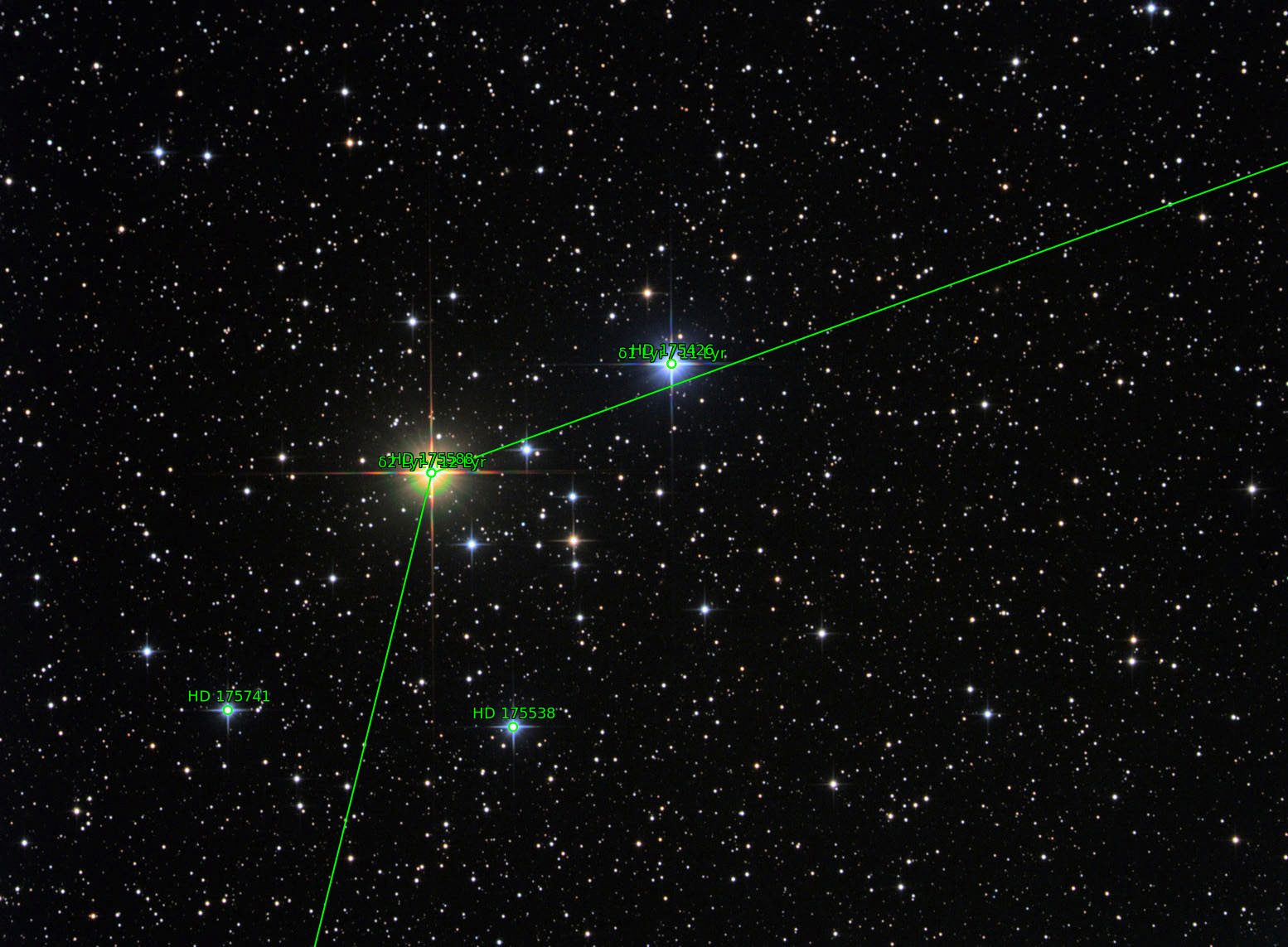 Sternkarten-Overlay (Astrometry.net)