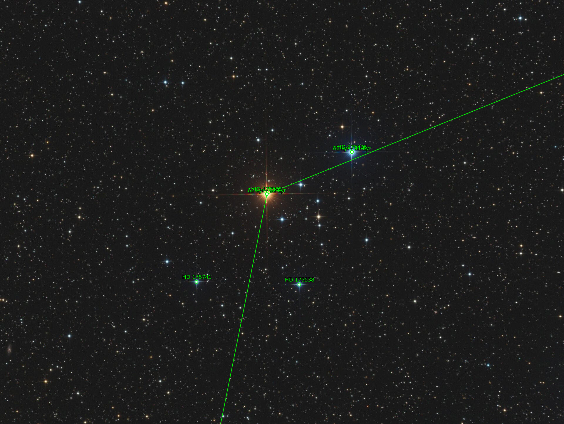 Sternkarten-Overlay (Astrometry.net)