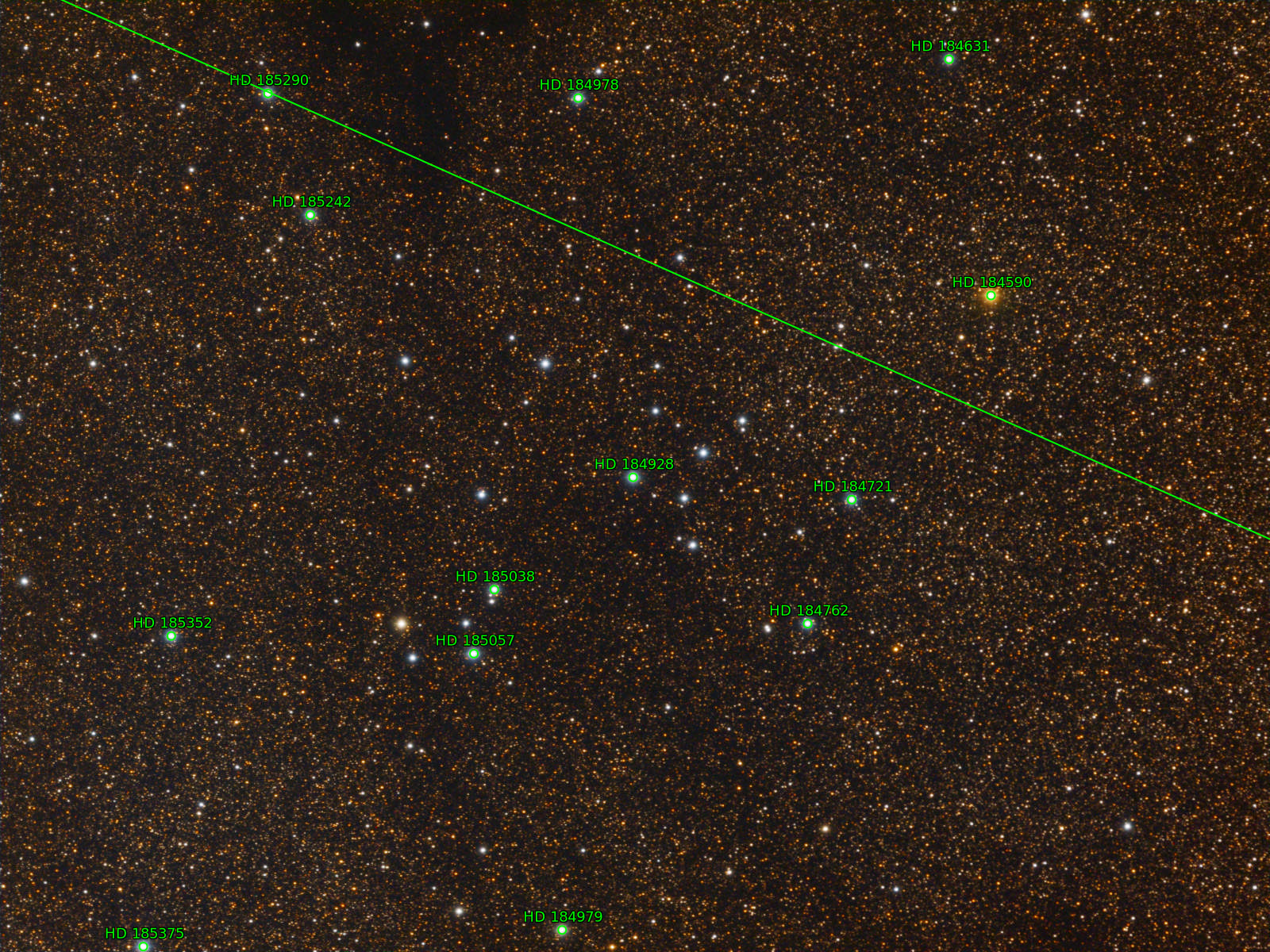 Sternkarten-Overlay (Astrometry.net)