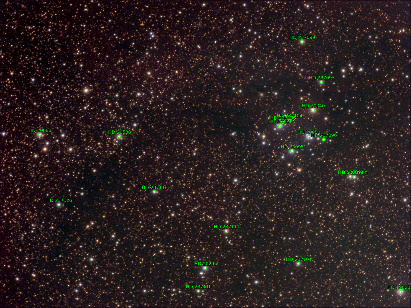 Sternkarten-Overlay (Astrometry.net)